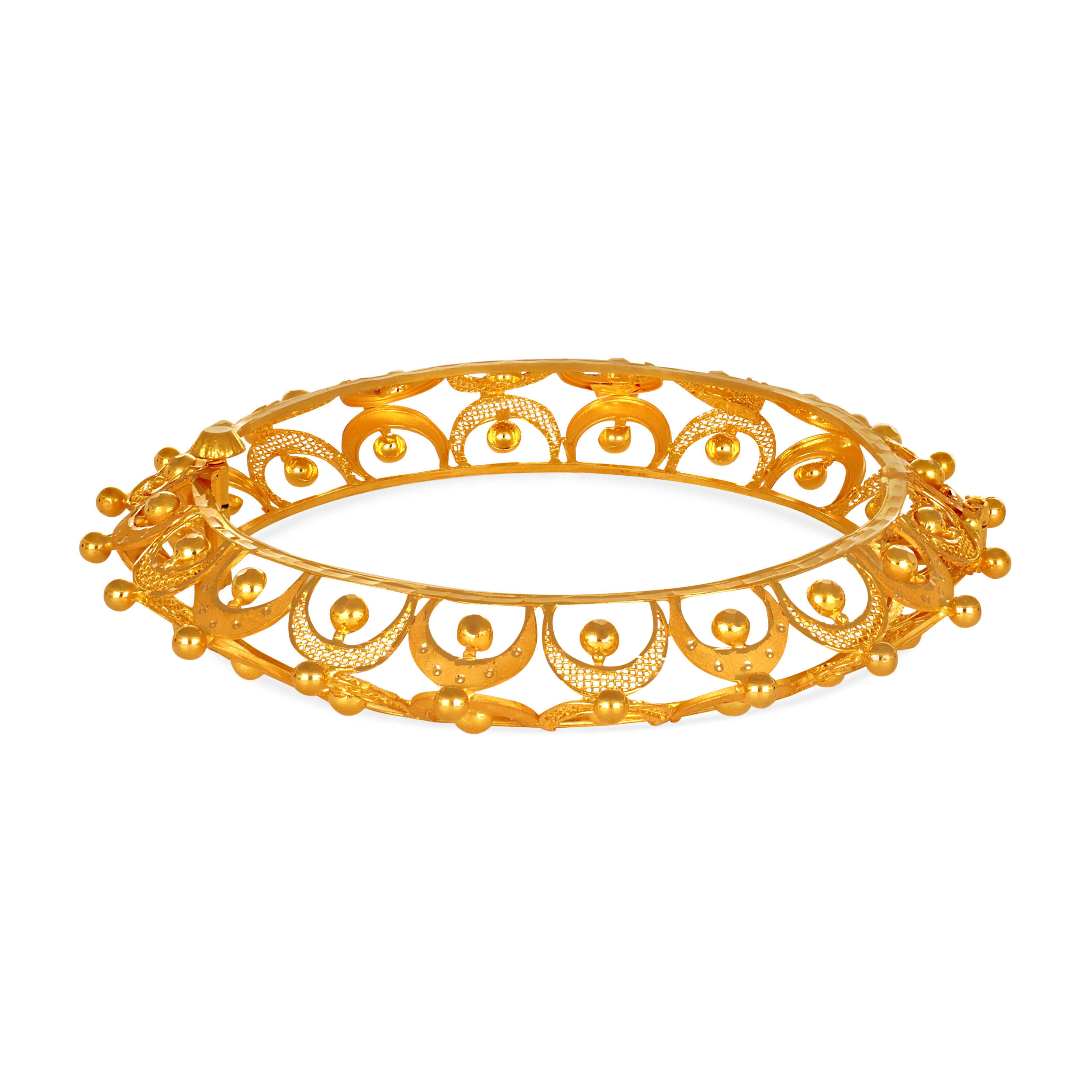 Lustrous Traditions Gold Chur Bangle - Senco Gold and Diamonds