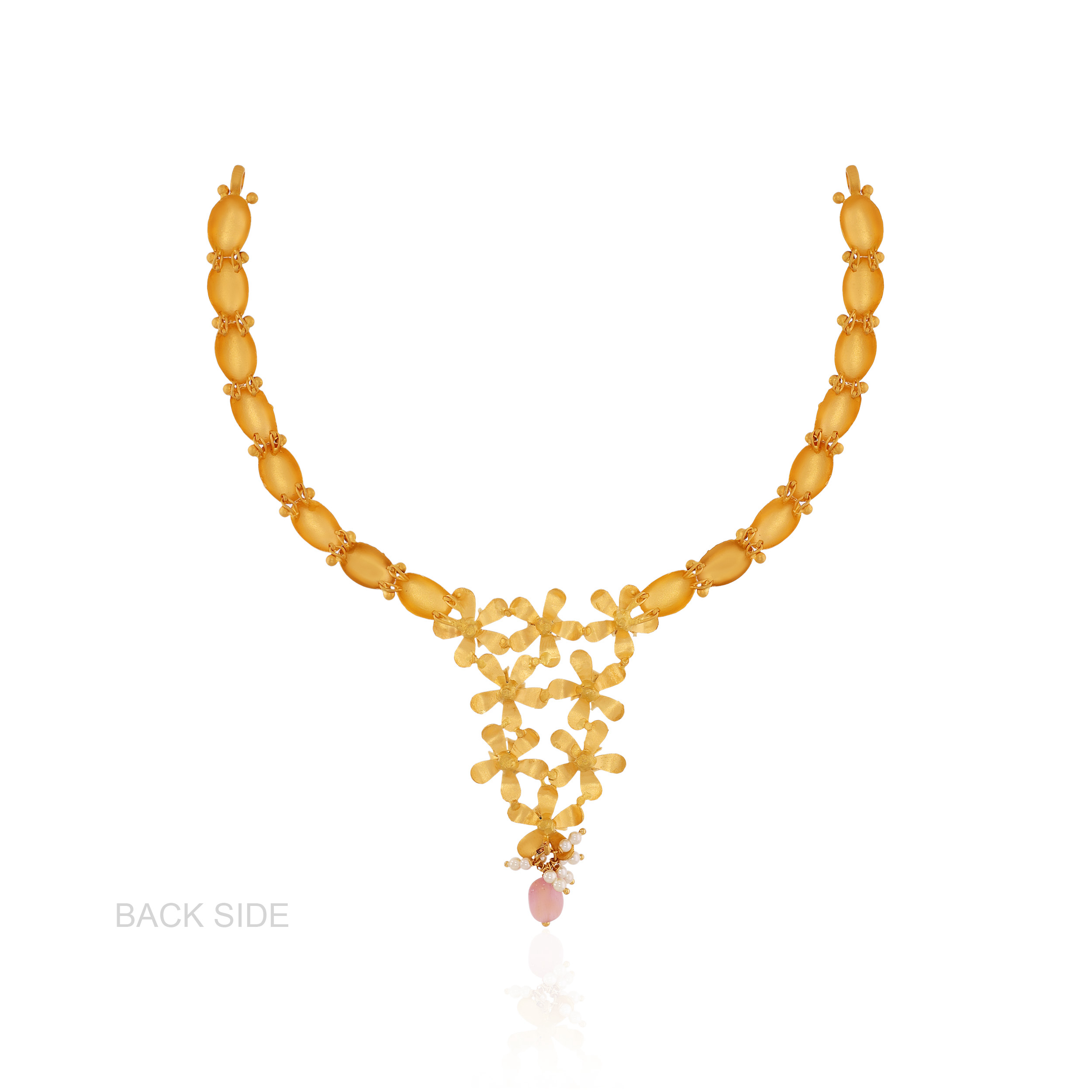 22K Yellow Gold Antique Kundan Necklace-GN-D000779669 - Senco Gold and Diamonds
