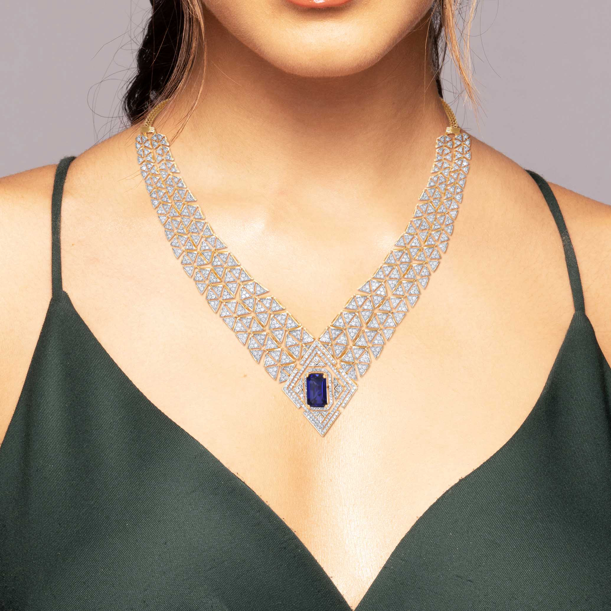Golden Aura Diamond Necklace - Senco Gold and Diamonds