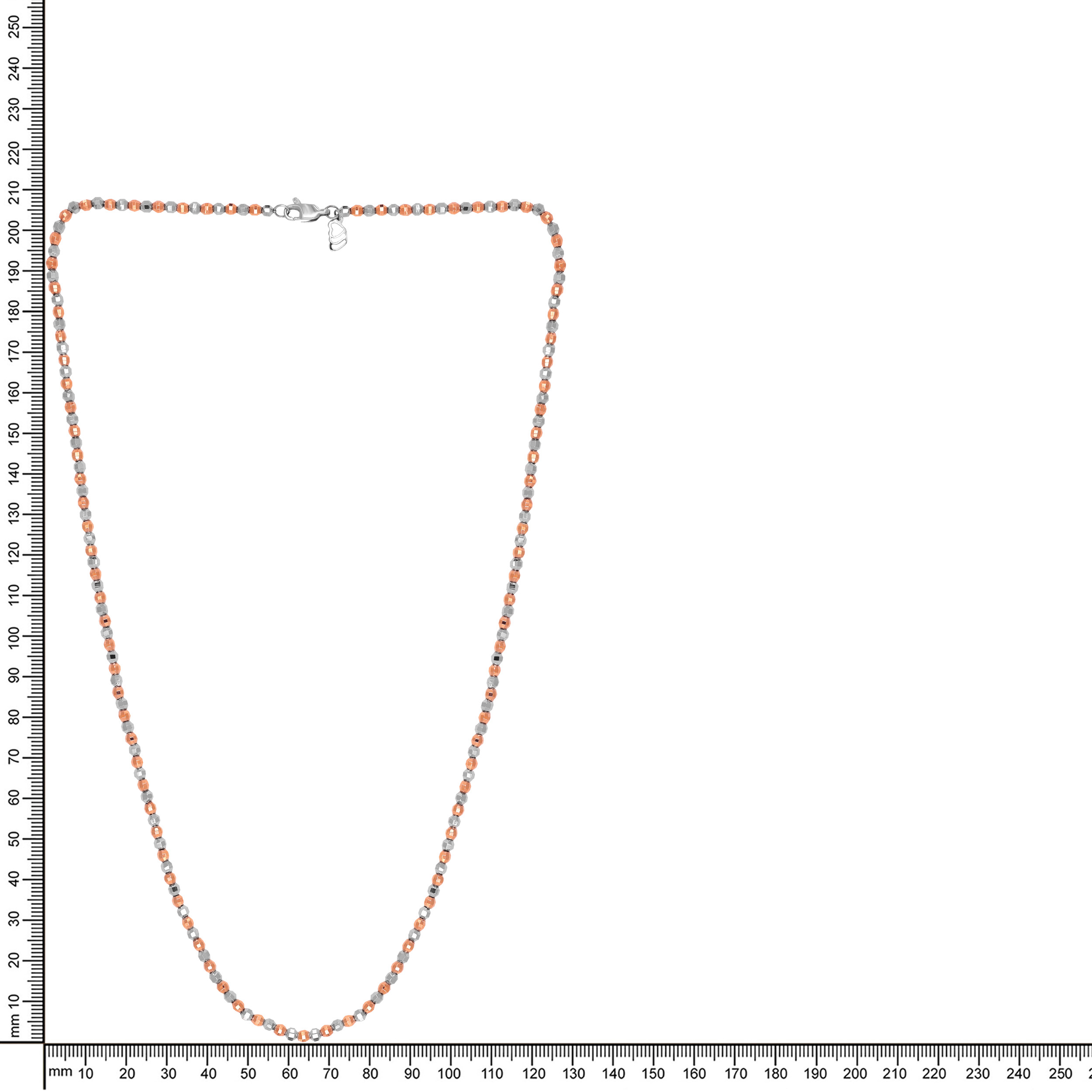 Aiki Wave Platinum Gold Necklace - Senco Gold and Diamonds