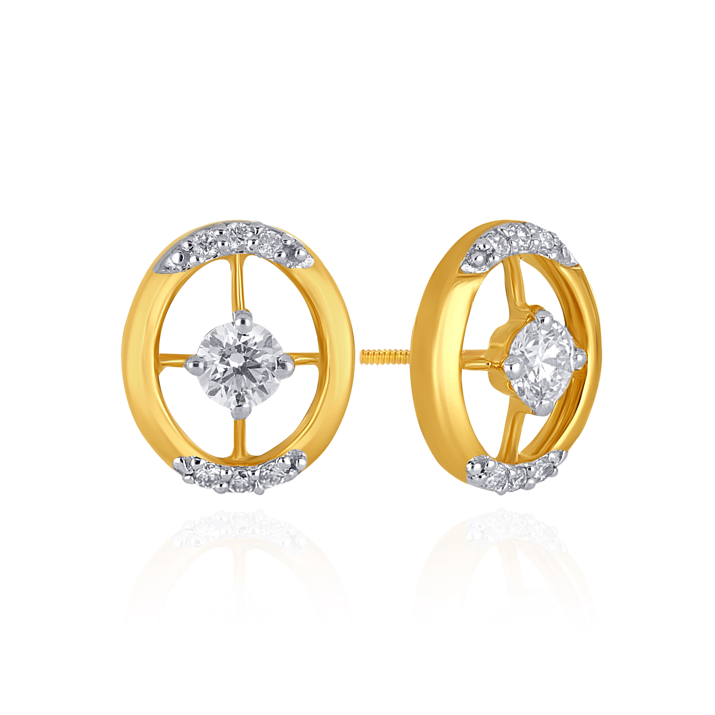 Orbit Grace Diamond Studs - Senco Gold and Diamonds