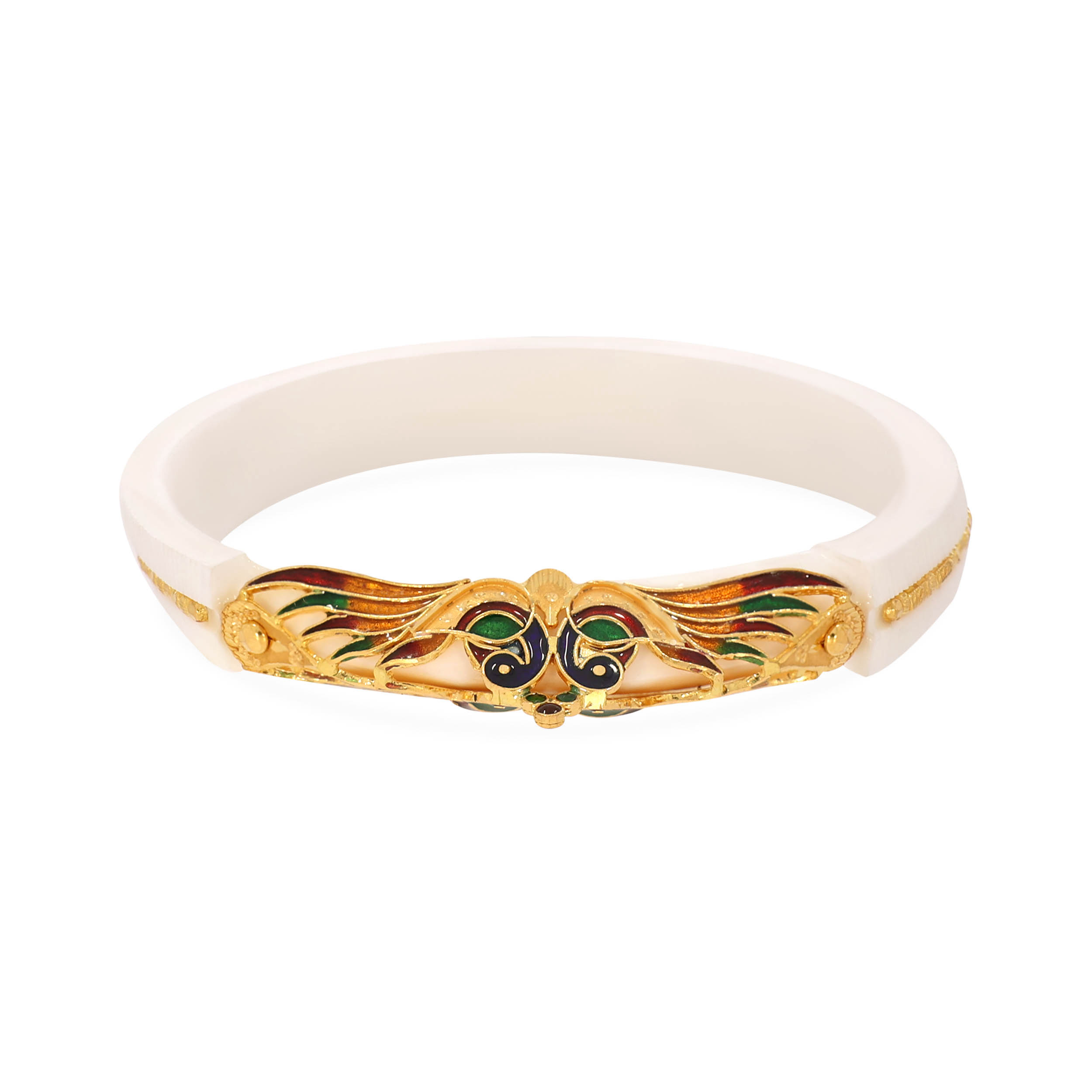 Royal Peacock Gold Sankha - Senco Gold and Diamonds