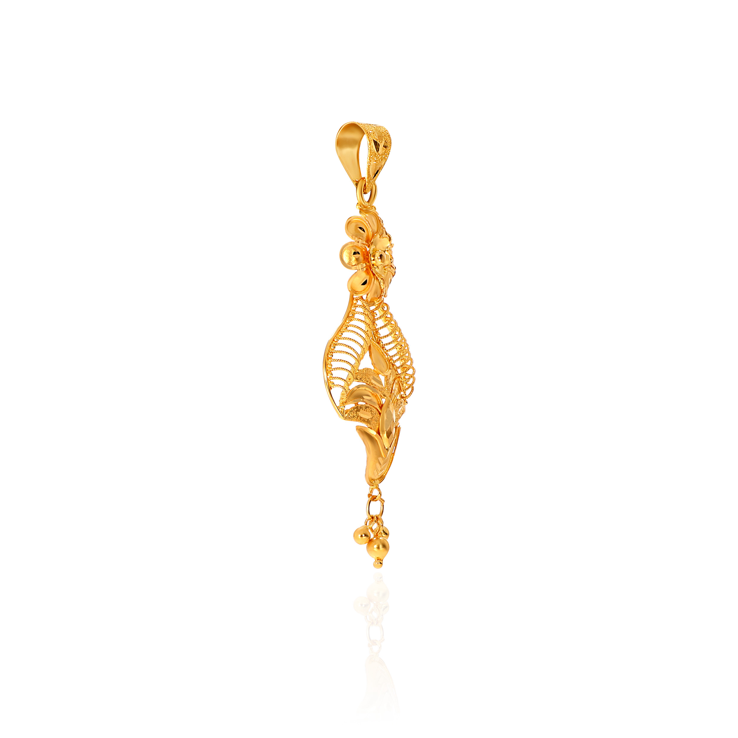 Blooming Tulip Gold Pendant - Senco Gold and Diamonds