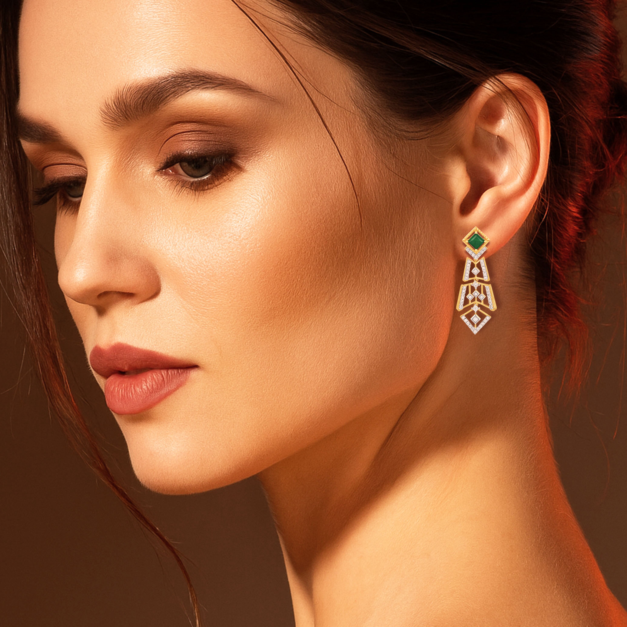 Lustra Finesse Diamond Earrings - Senco Gold and Diamonds