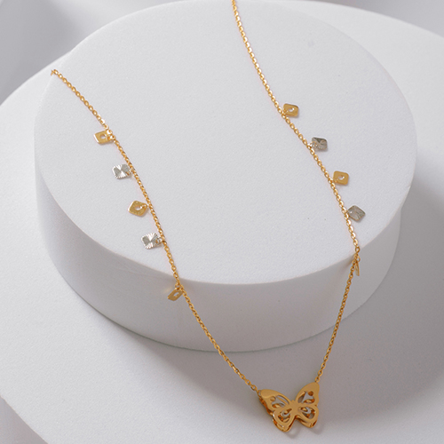 Twilight Wings Gold Chain - Senco Gold and Diamonds