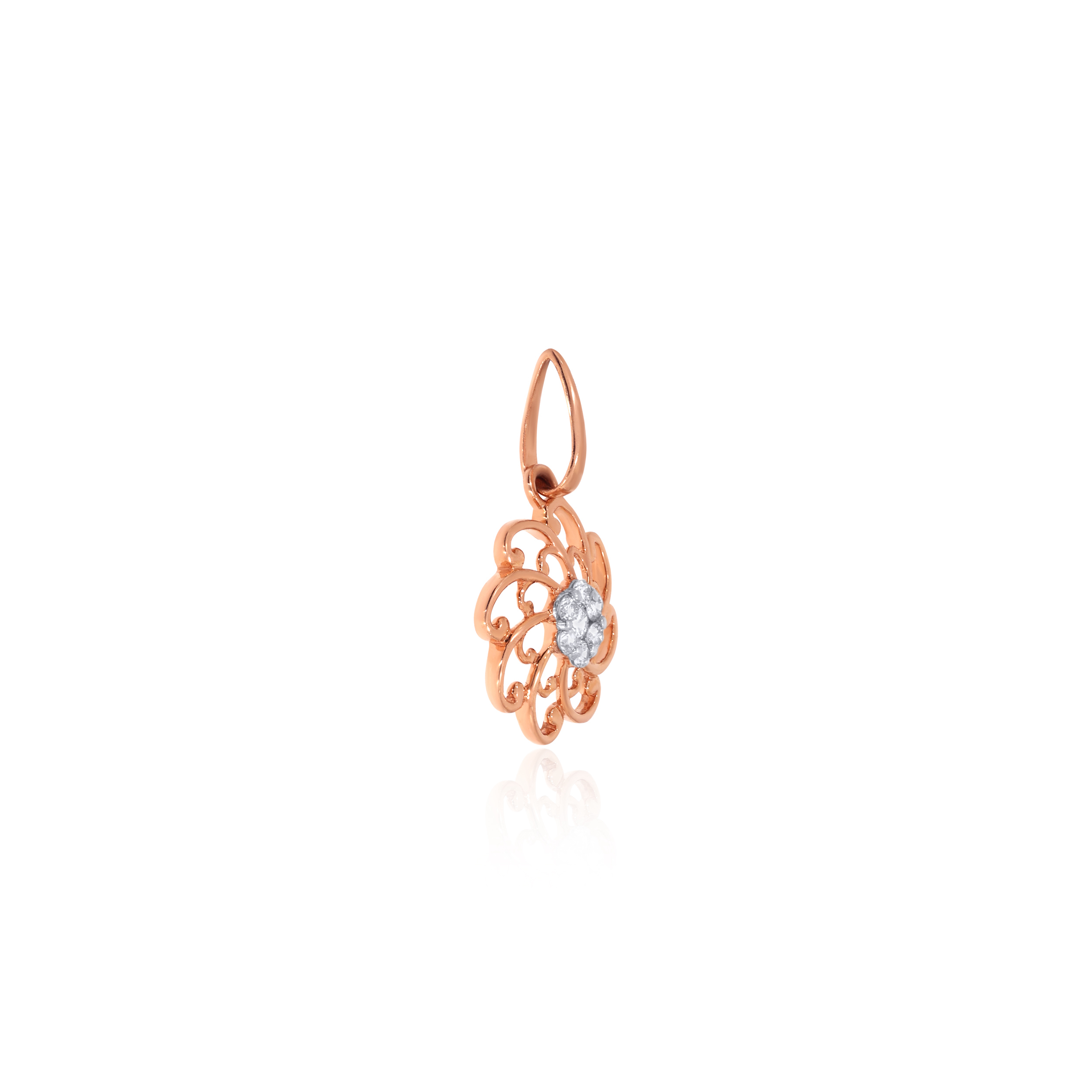 Curvy Petals Diamond Pendant - Senco Gold and Diamonds
