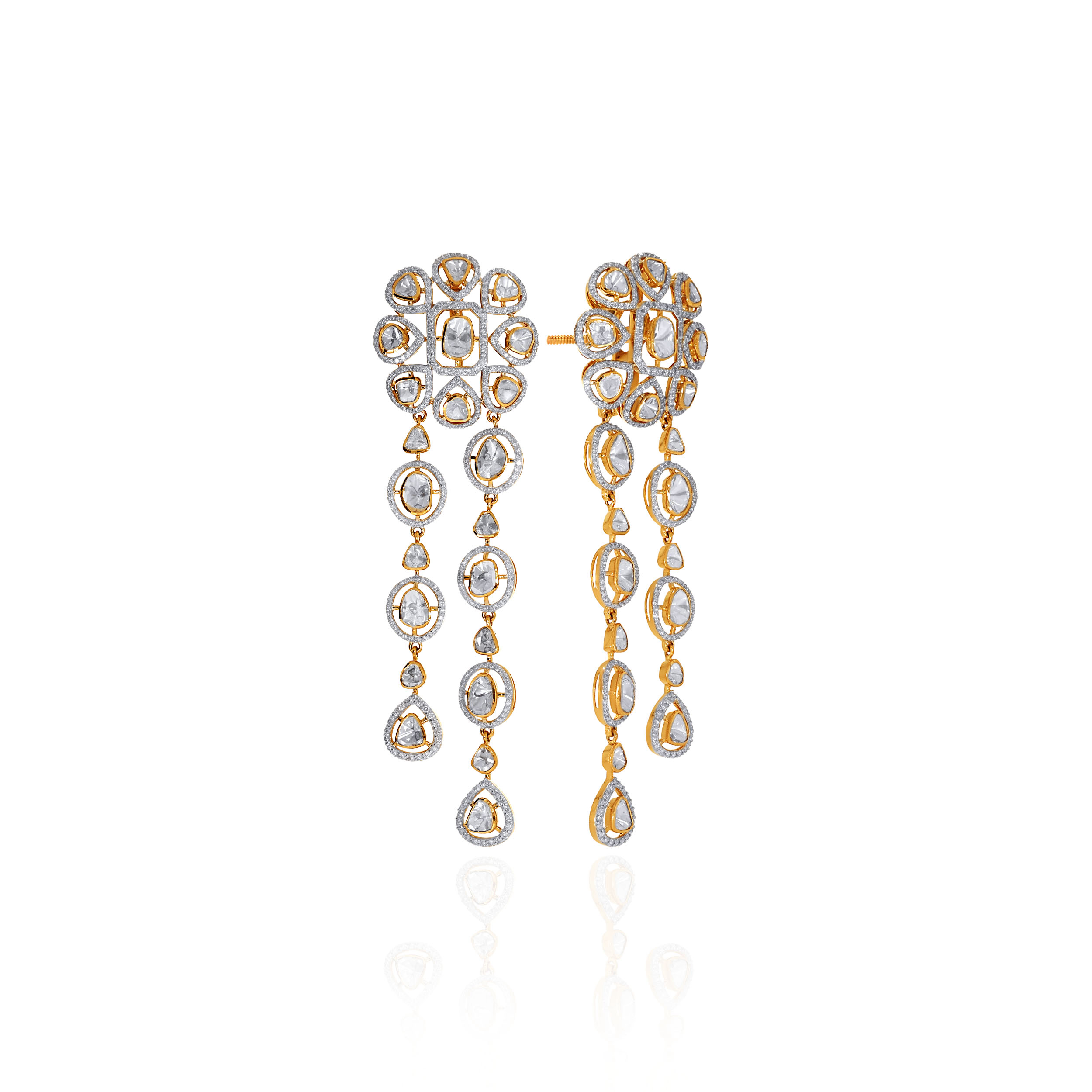 Opaline Drizzle Diamond Earrings - Senco Gold and Diamonds
