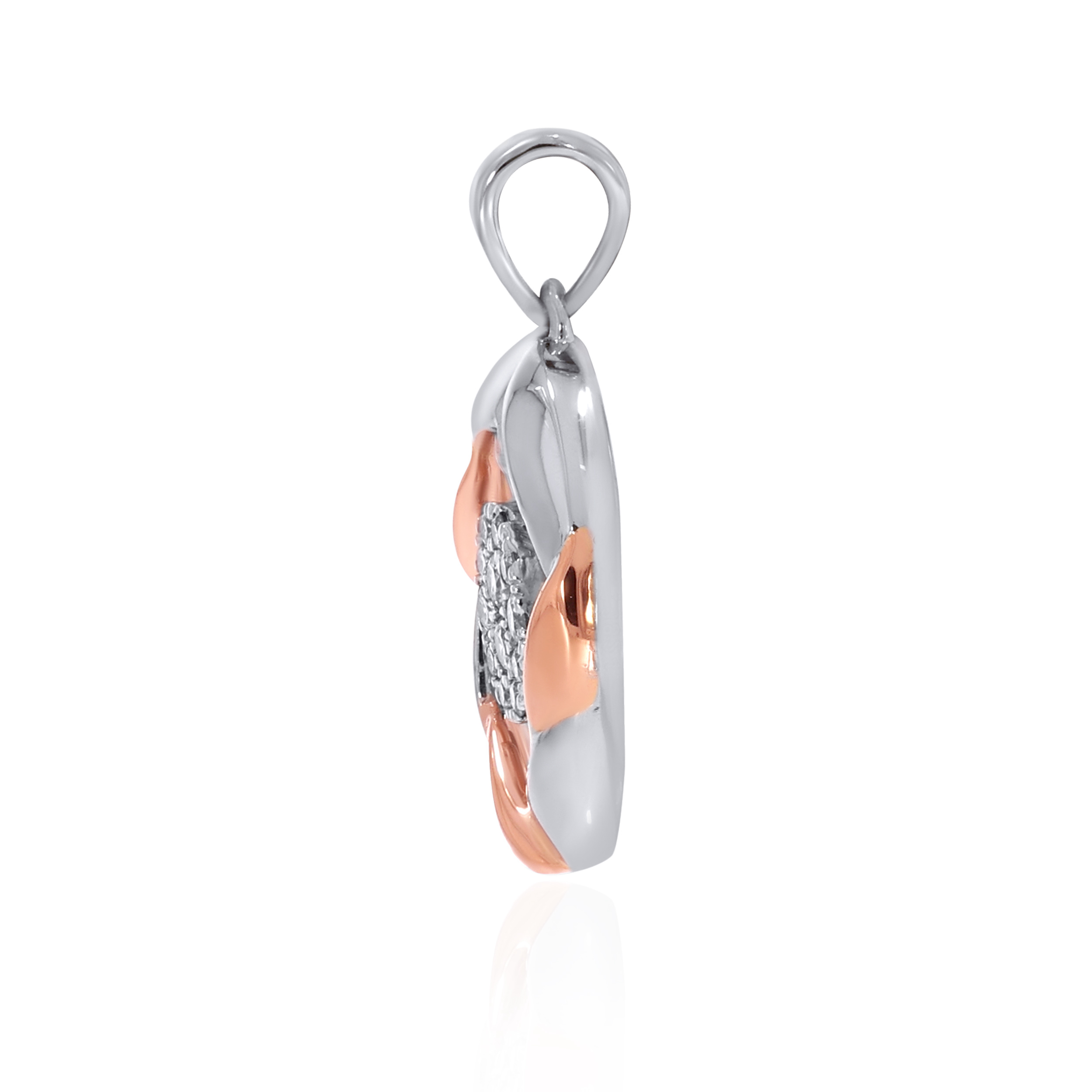 Oval Twists Platinum Pendant - Senco Gold and Diamonds