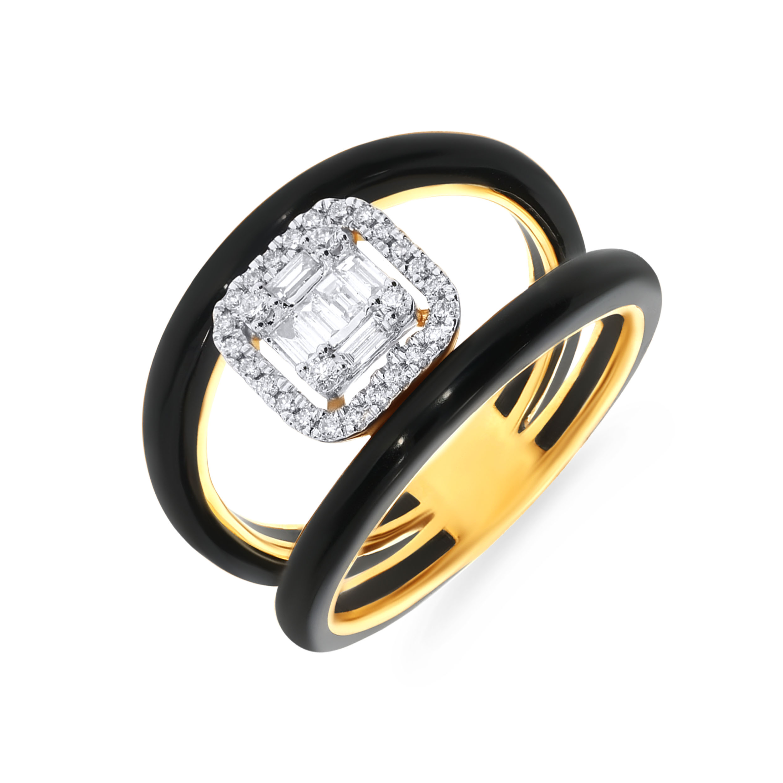Innovative Shimmer Diamond Ring - Senco Gold and Diamonds