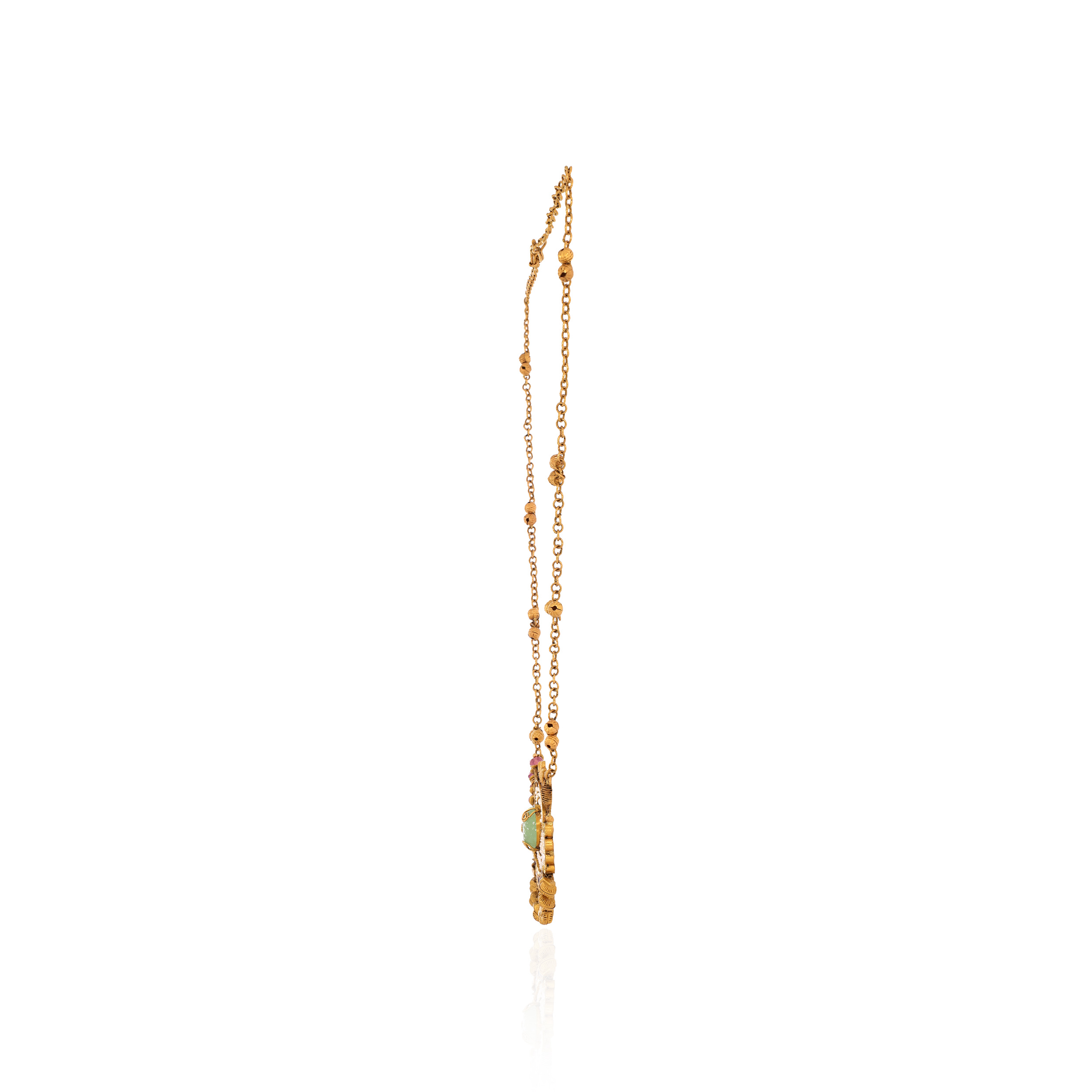 22K Yellow Gold Kundan Necklace-GN-D000782878 - Senco Gold and Diamonds