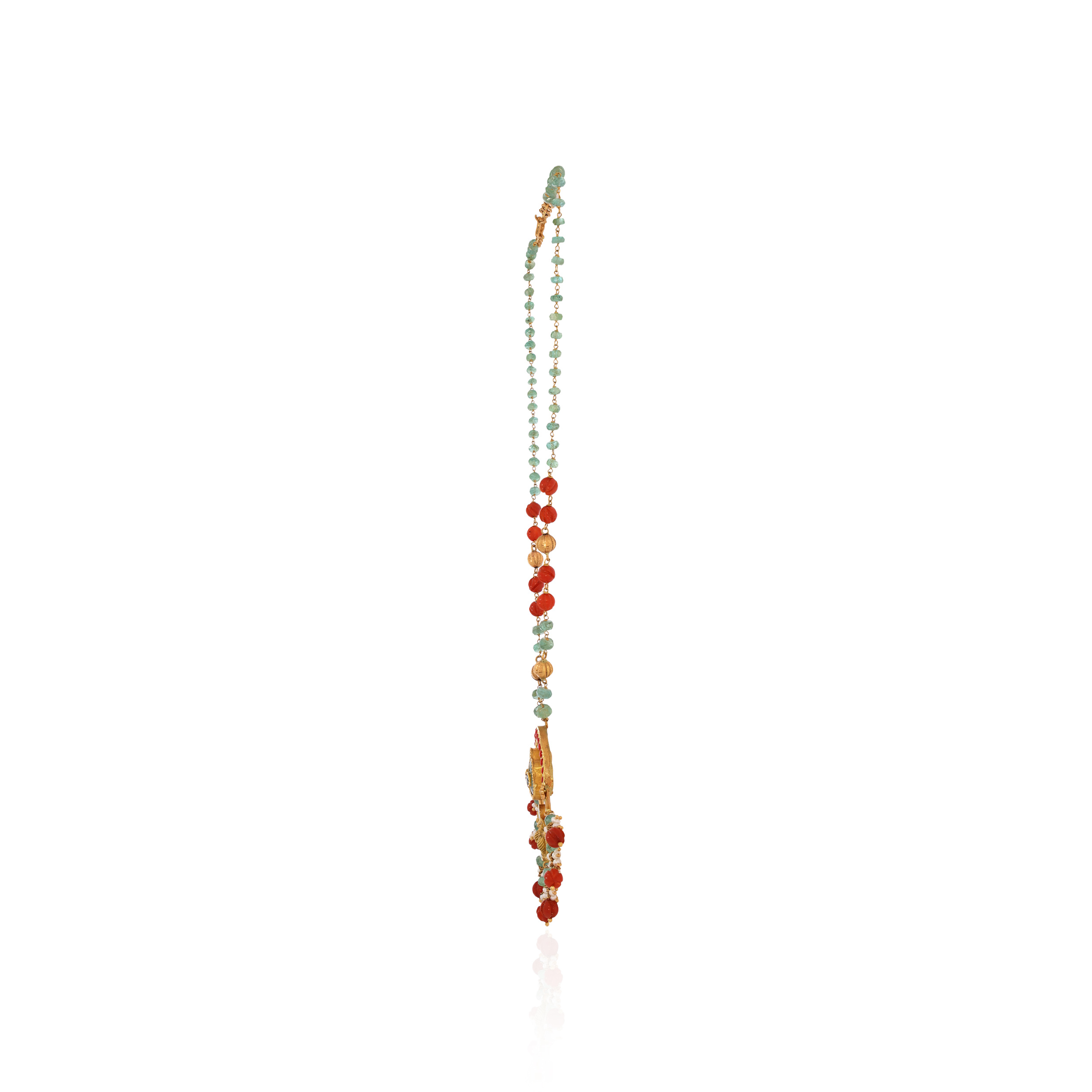 22K Yellow Gold Kundan Necklace-GN-D000782875 - Senco Gold and Diamonds