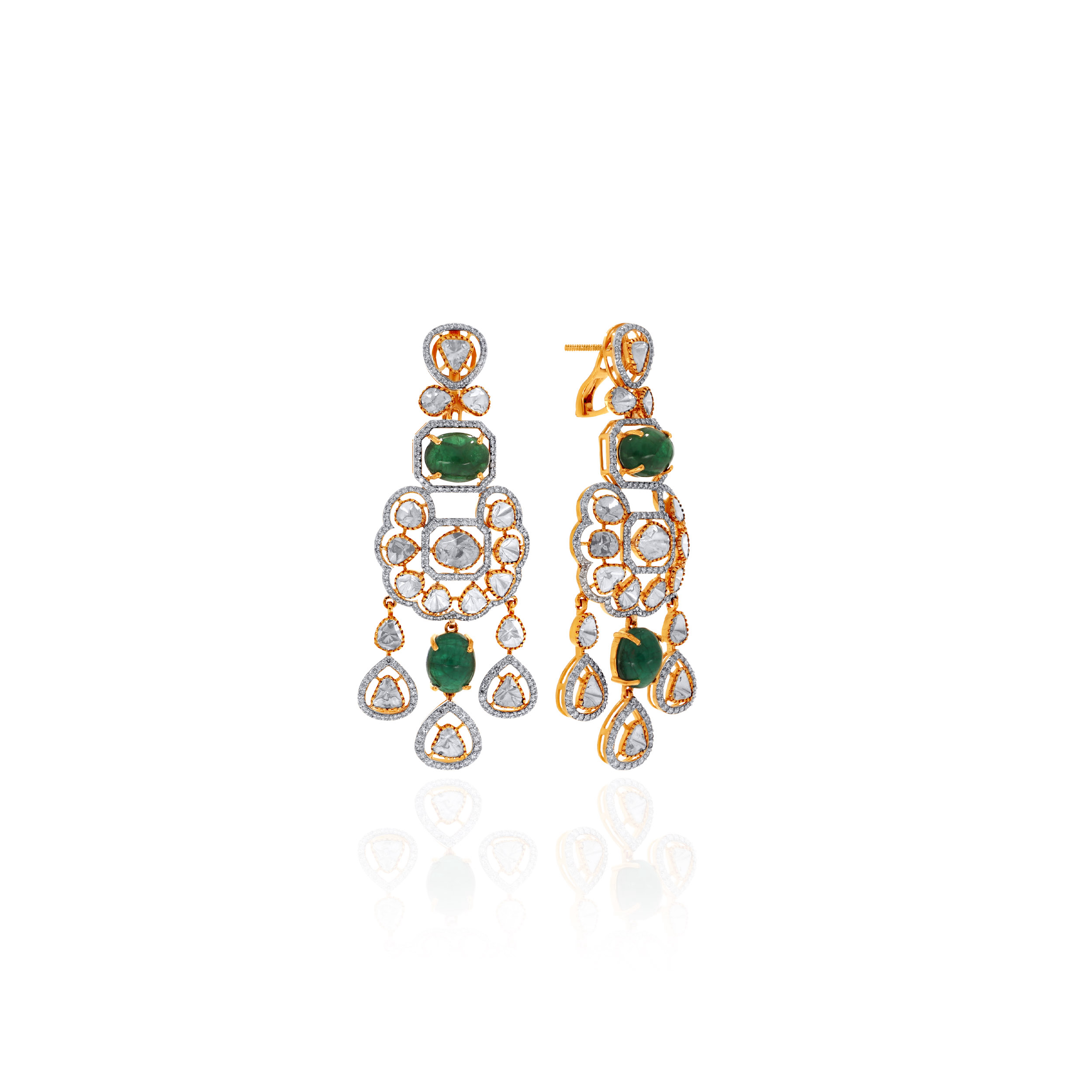 Imperial Glow Chandelier Diamond Earrings - Senco Gold and Diamonds