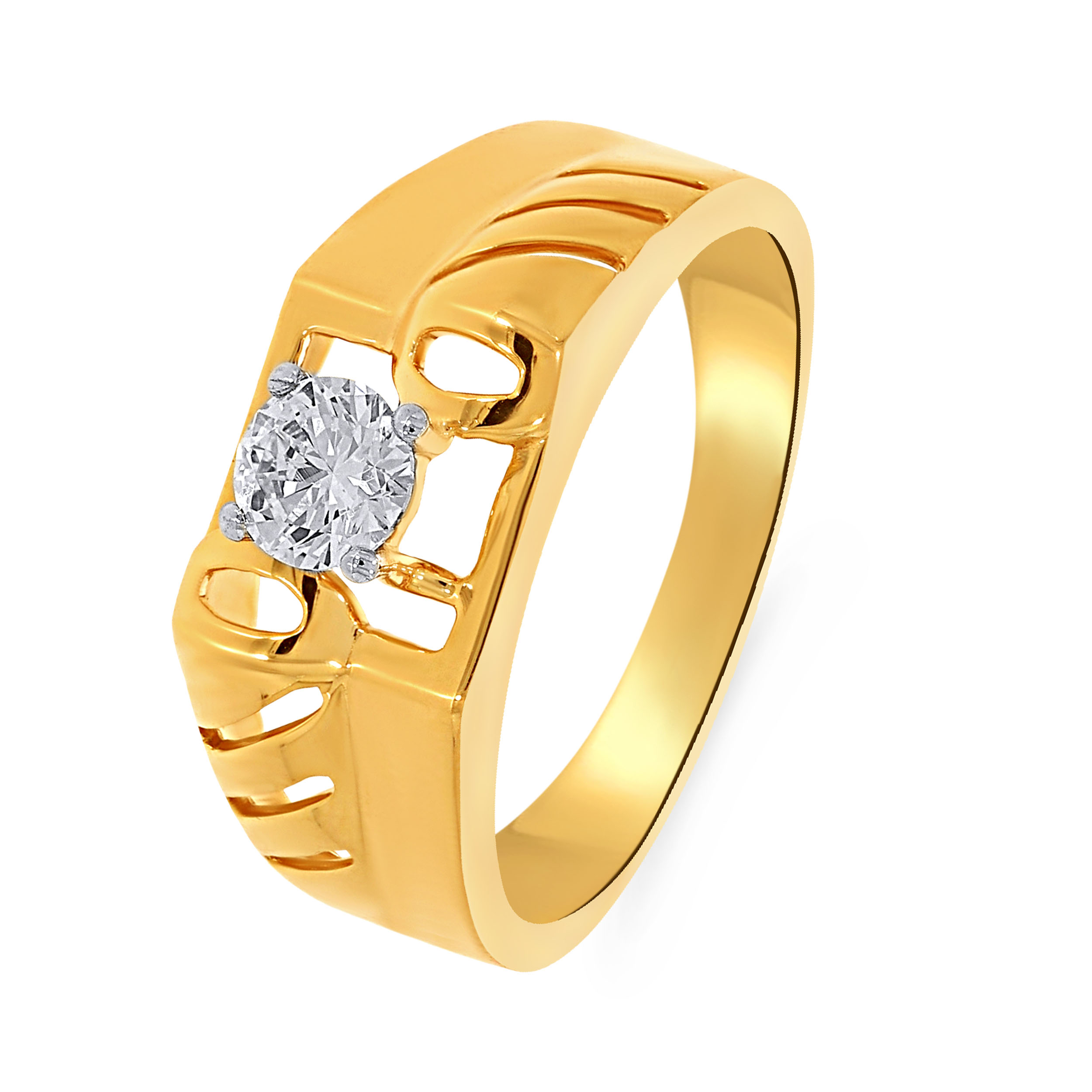 Shiny Connection Men Solitaire Ring - Senco Gold and Diamonds