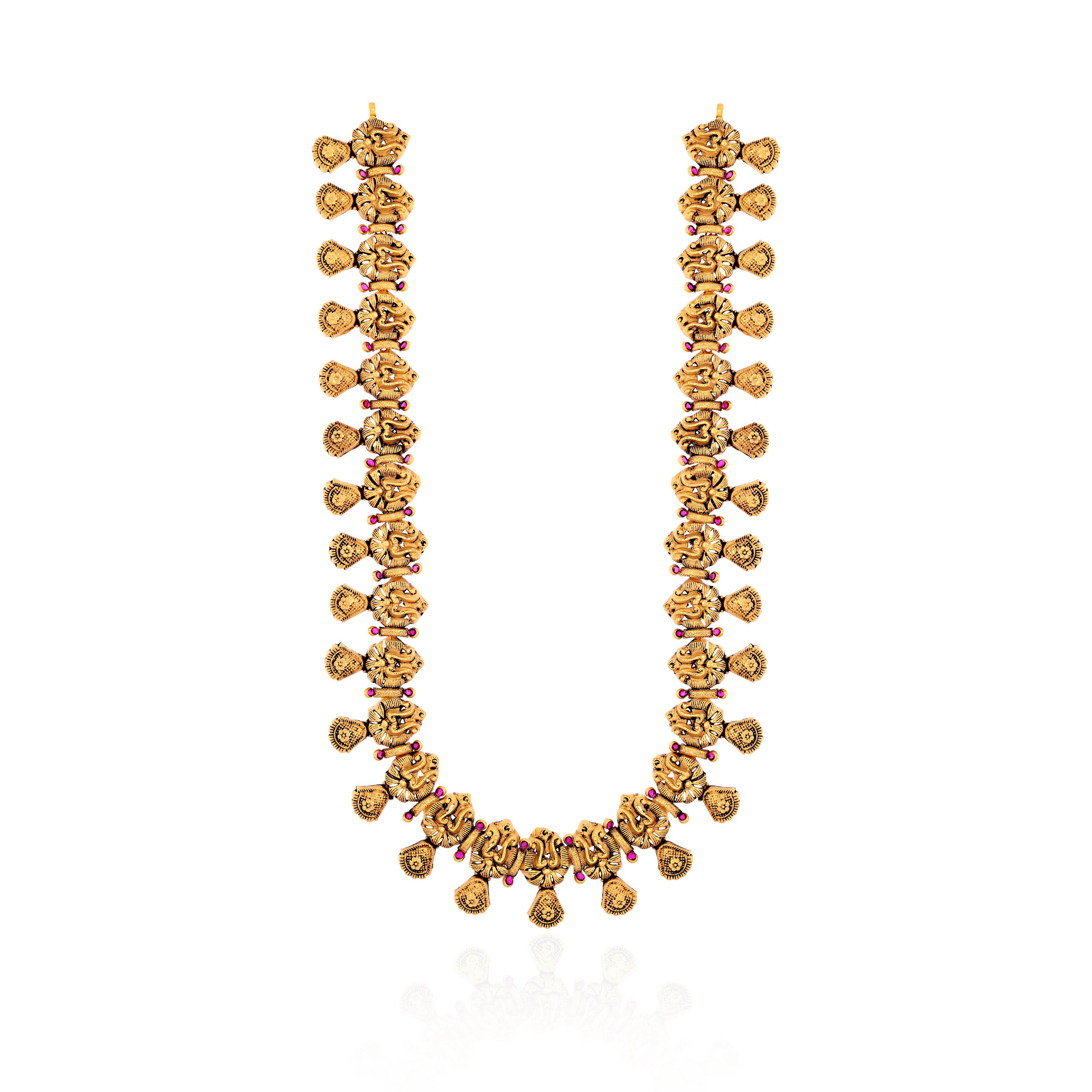 Heritage Glory Antique Gold Long Necklace - Senco Gold and Diamonds
