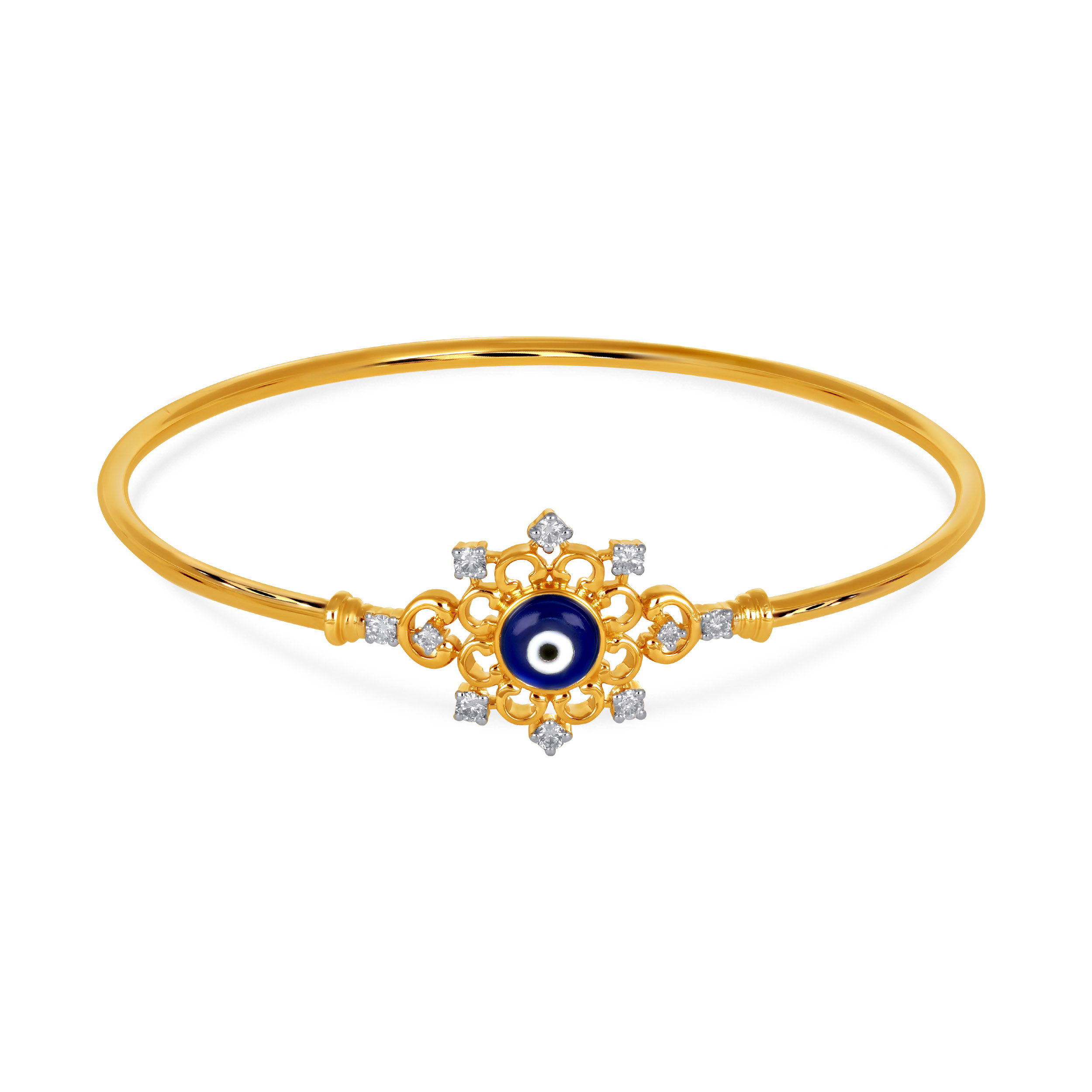 Eyelet Bloom Diamond Noa Bangle - Senco Gold and Diamonds