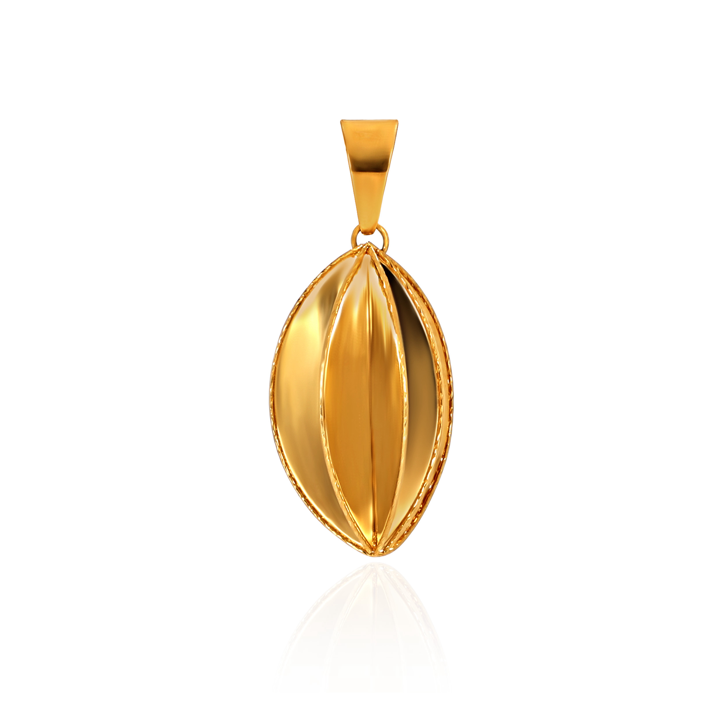 Modern Dimensional Gold Pendant - Senco Gold and Diamonds