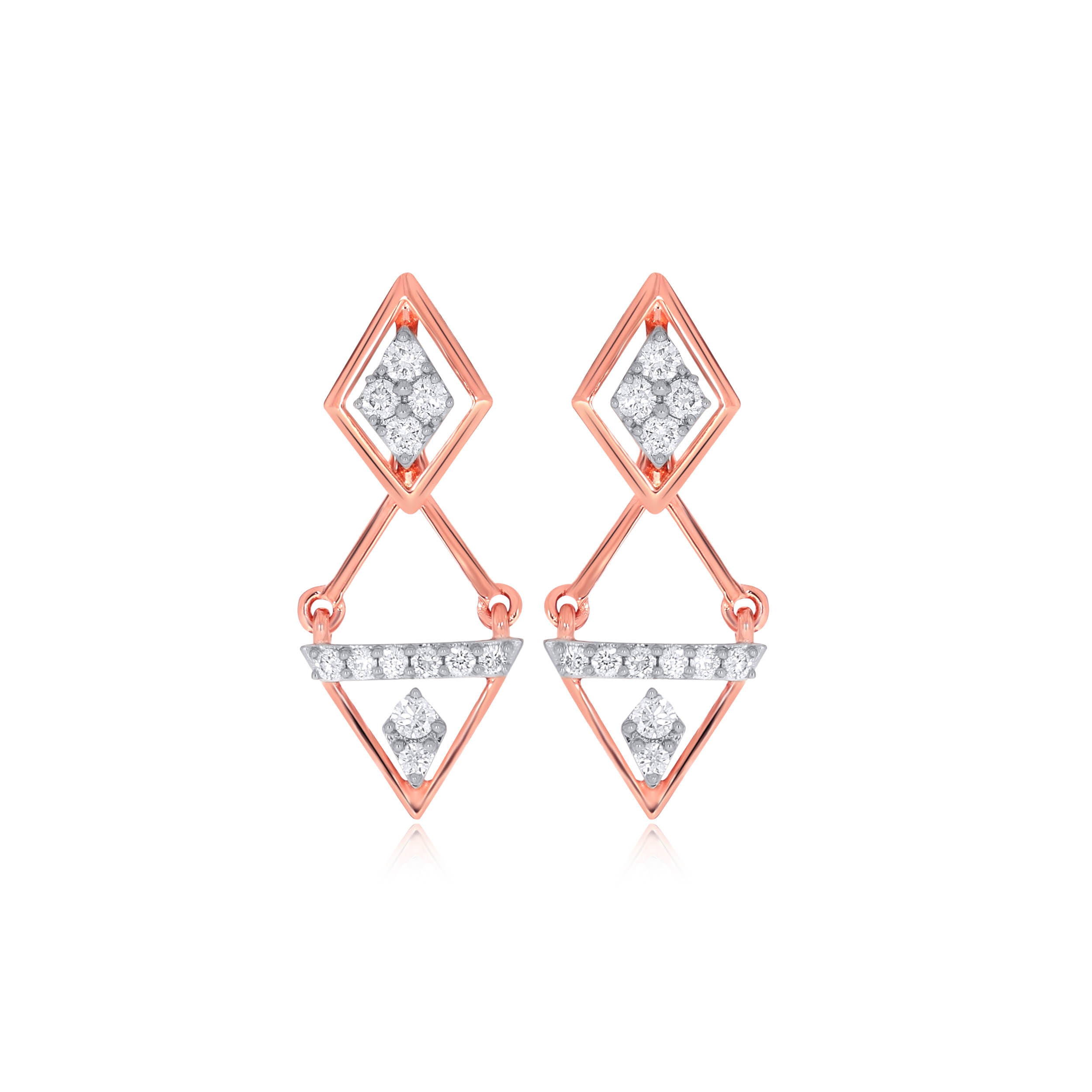 Dramatic Dolls Diamond Drop Earrings - Senco Gold and Diamonds