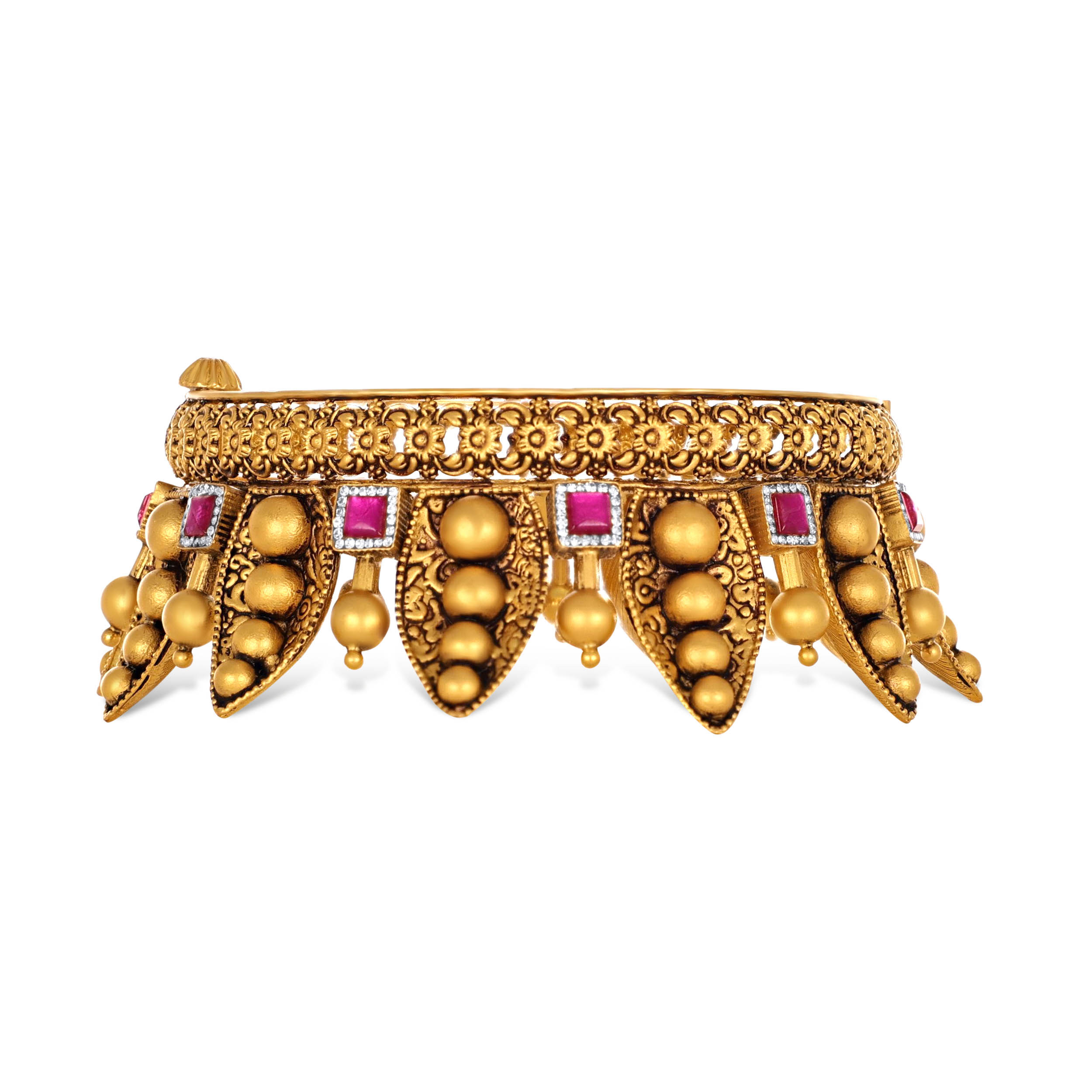 Imperial Majesty Gold Chur Bangle - Senco Gold and Diamonds