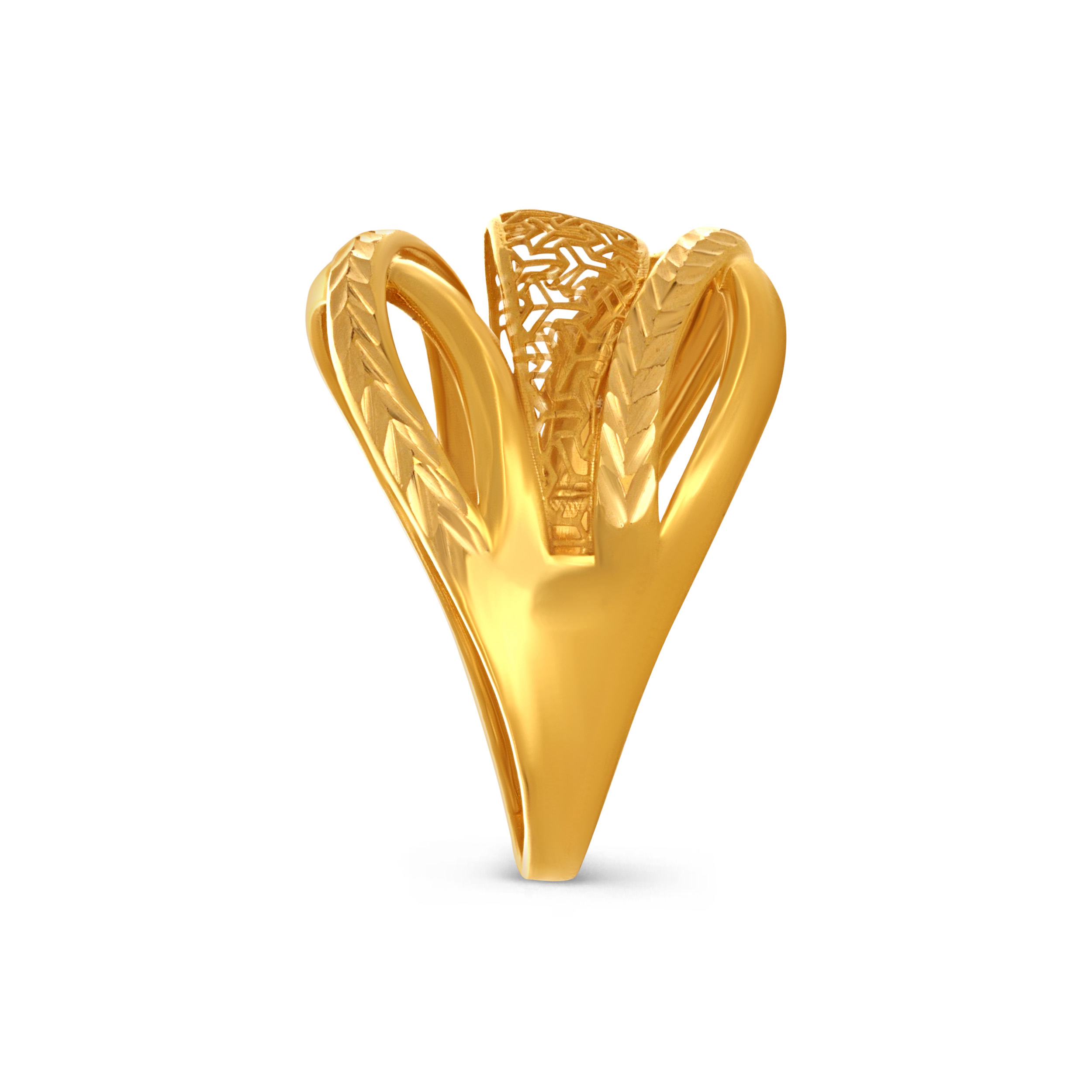 Flowy Weave Gold Ring - Senco Gold and Diamonds