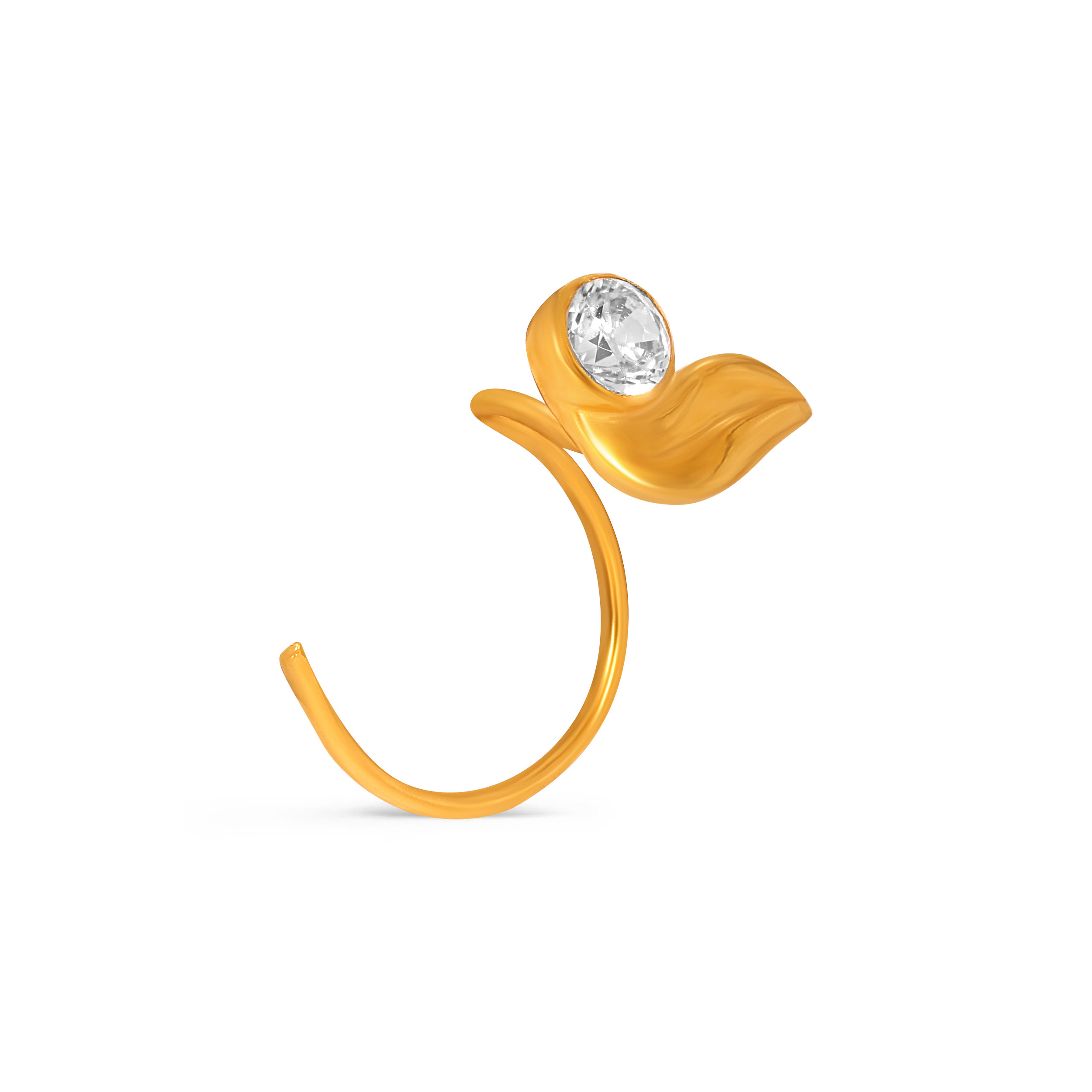 22K Yellow Gold Nose Pin  - Jewellery - GNP-D000510321 - Senco Gold and Diamonds