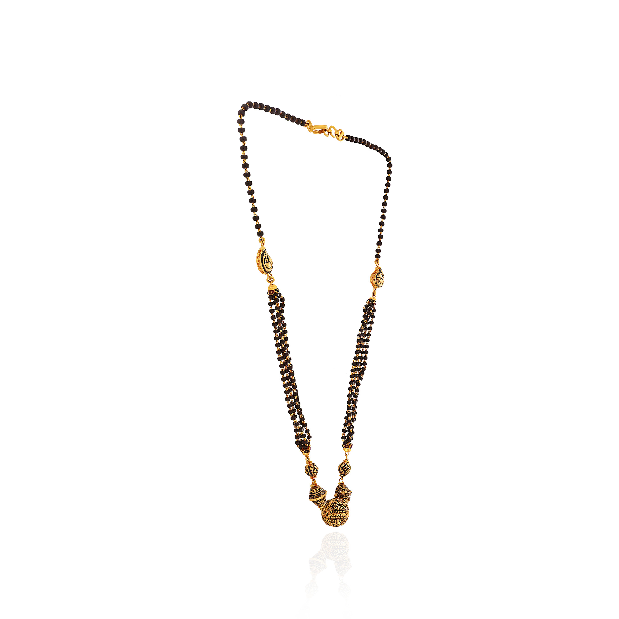 Noir Radiance Gold Mangalsutra - Senco Gold and Diamonds