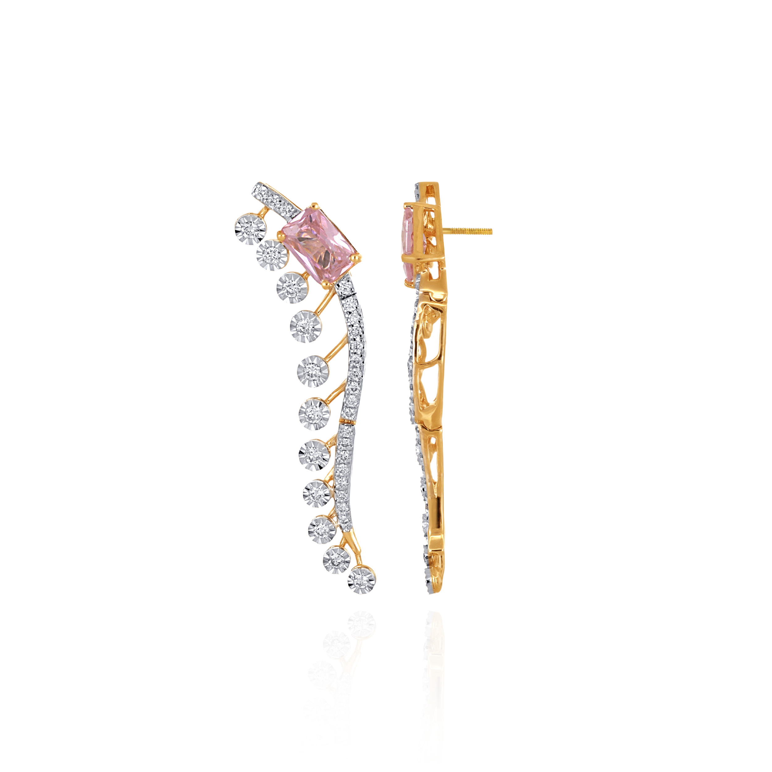 Elysian Blush Diamond Earrings - Senco Gold and Diamonds