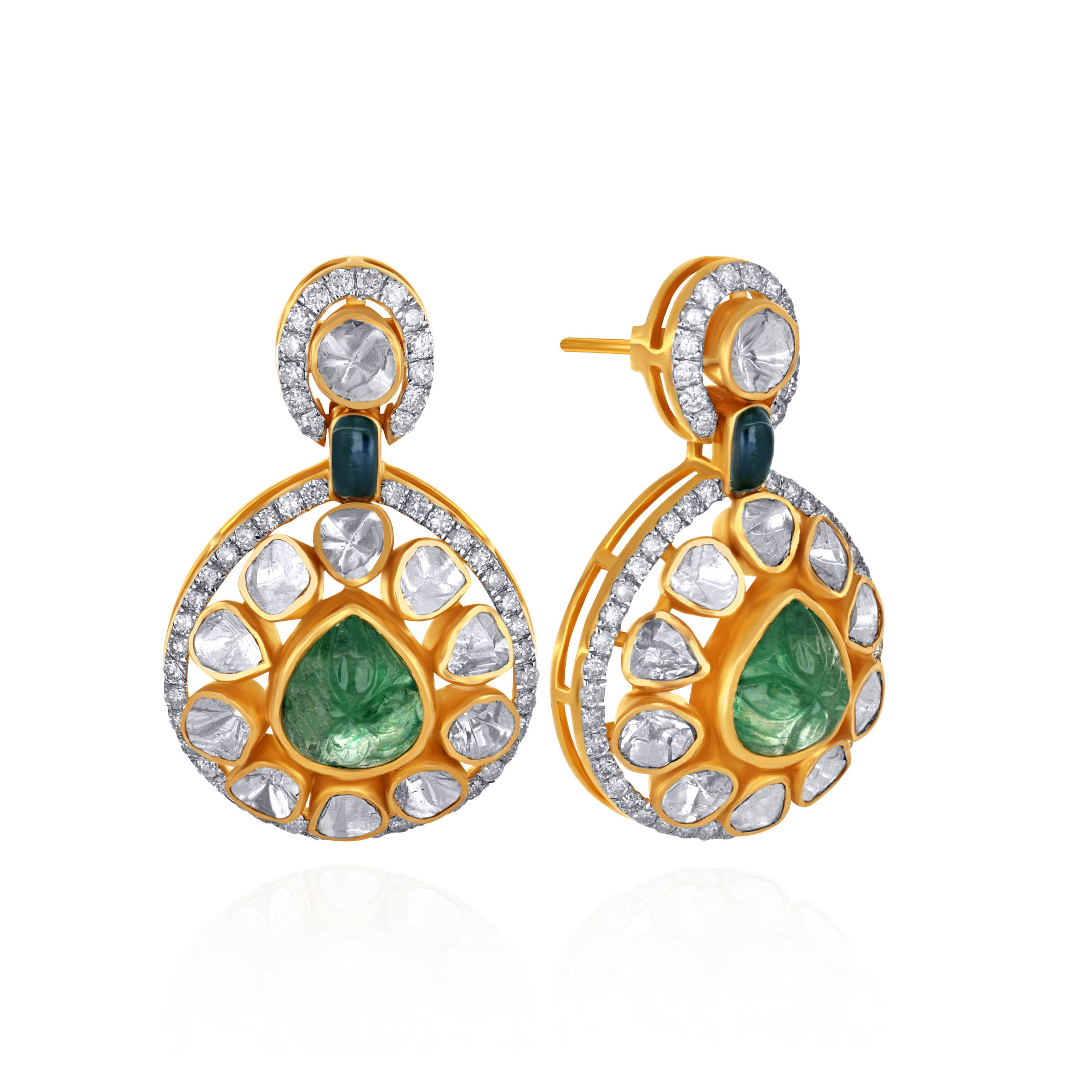 Chromatic Artistry Diamond Drop Earrings - Senco Gold and Diamonds