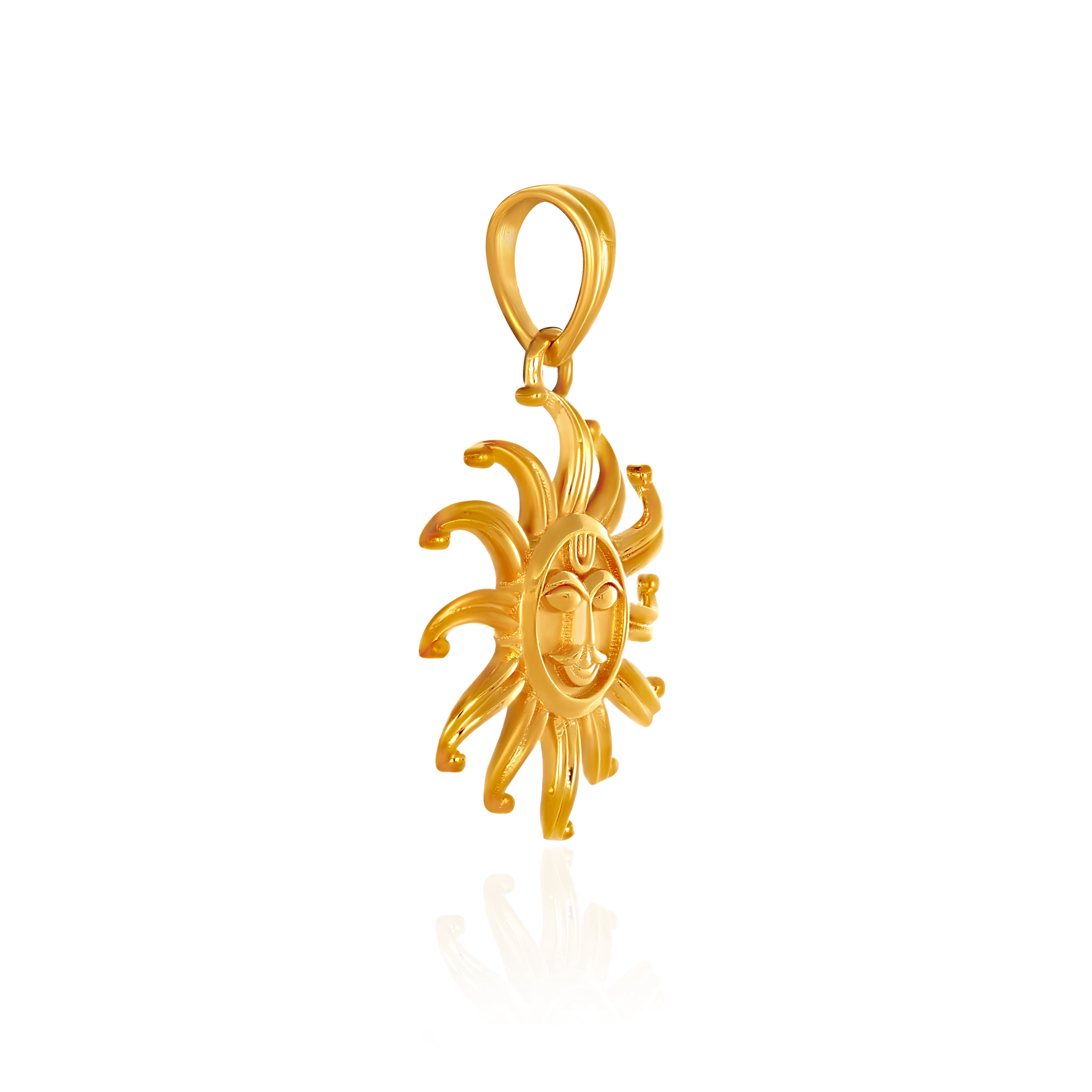 "Radiant Sunburst Gold Pendant  - Senco Gold and Diamonds