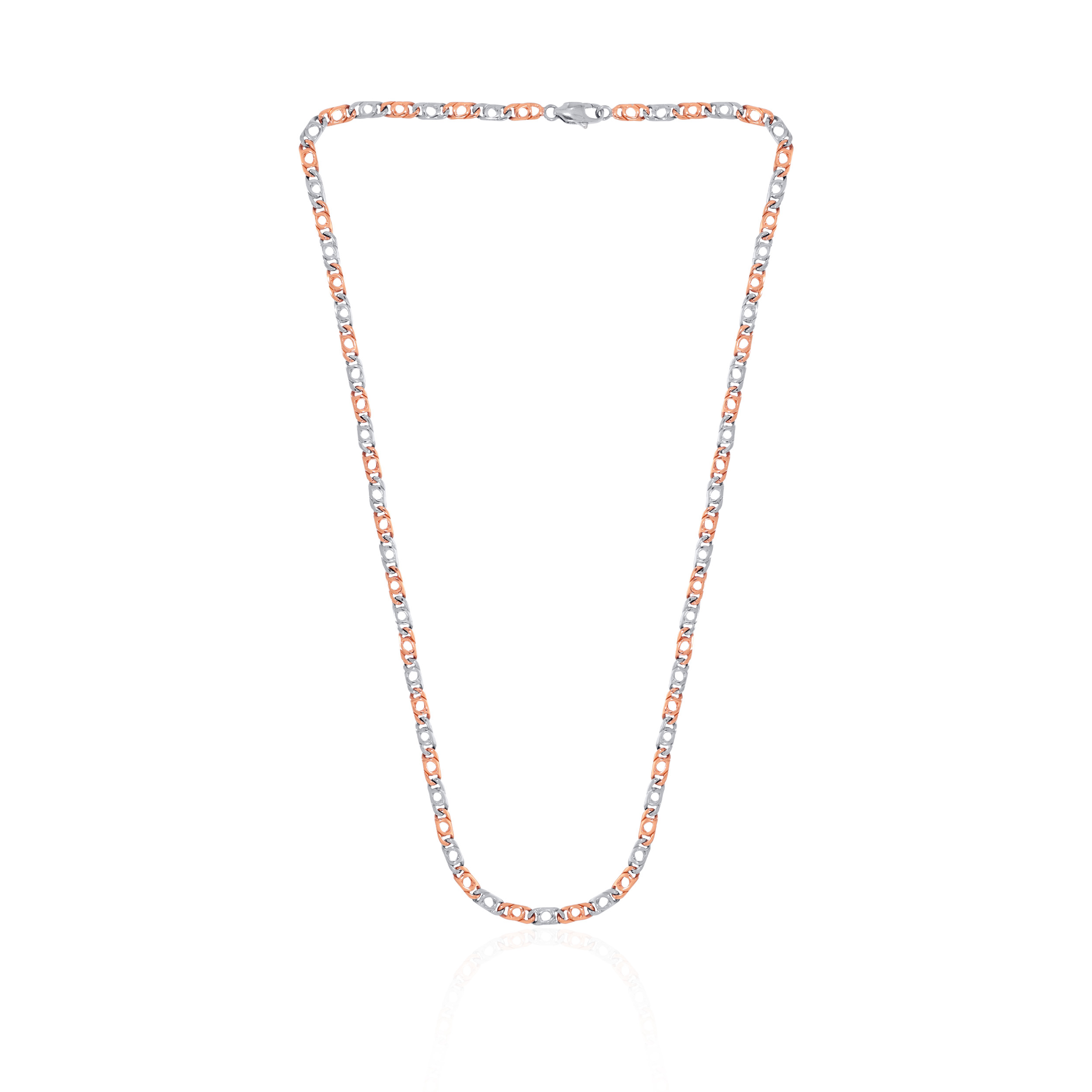 Zestful Duo Unisex Platinum Chain - Senco Gold and Diamonds