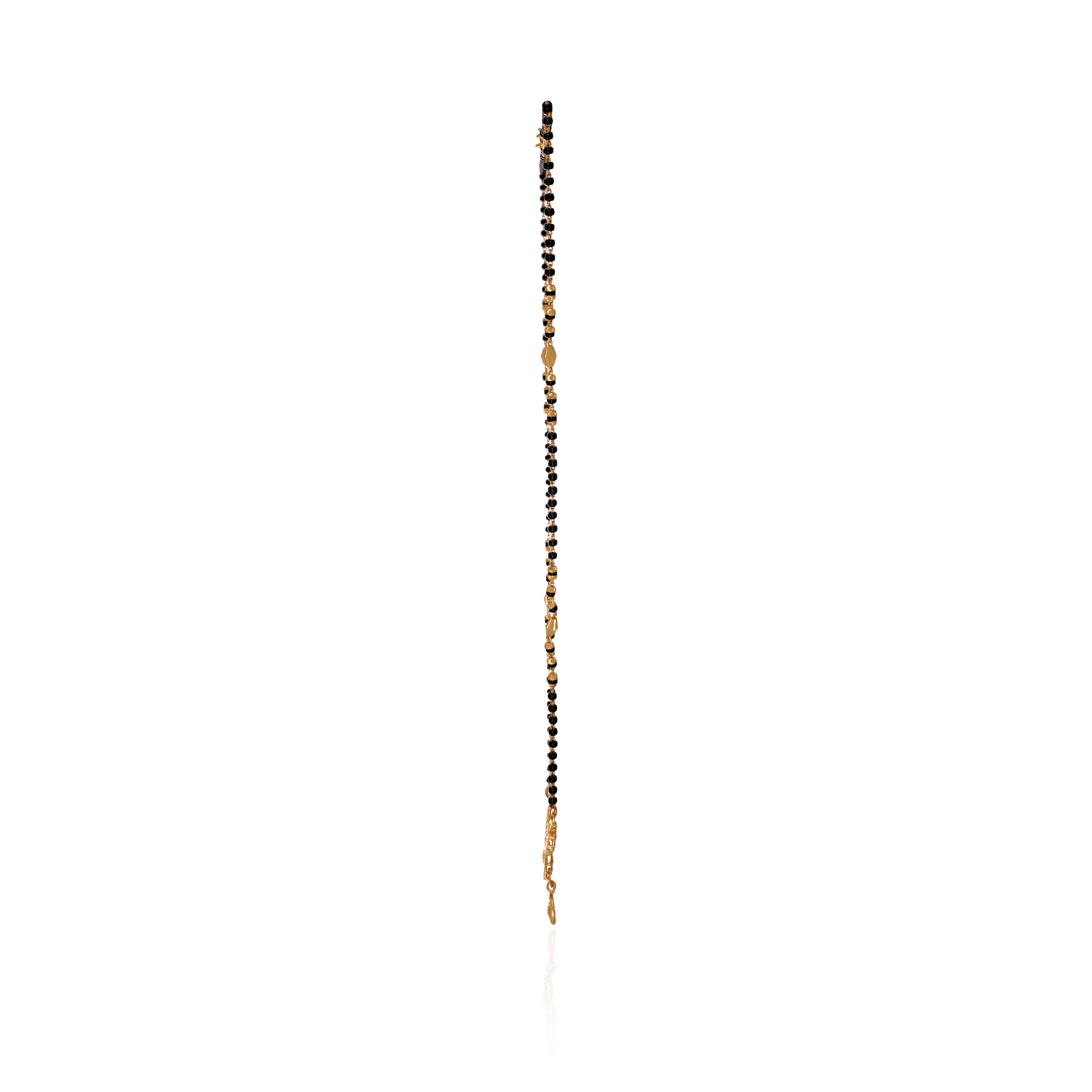 Cherished Moments Floral Gold Mangalsutra - Senco Gold and Diamonds