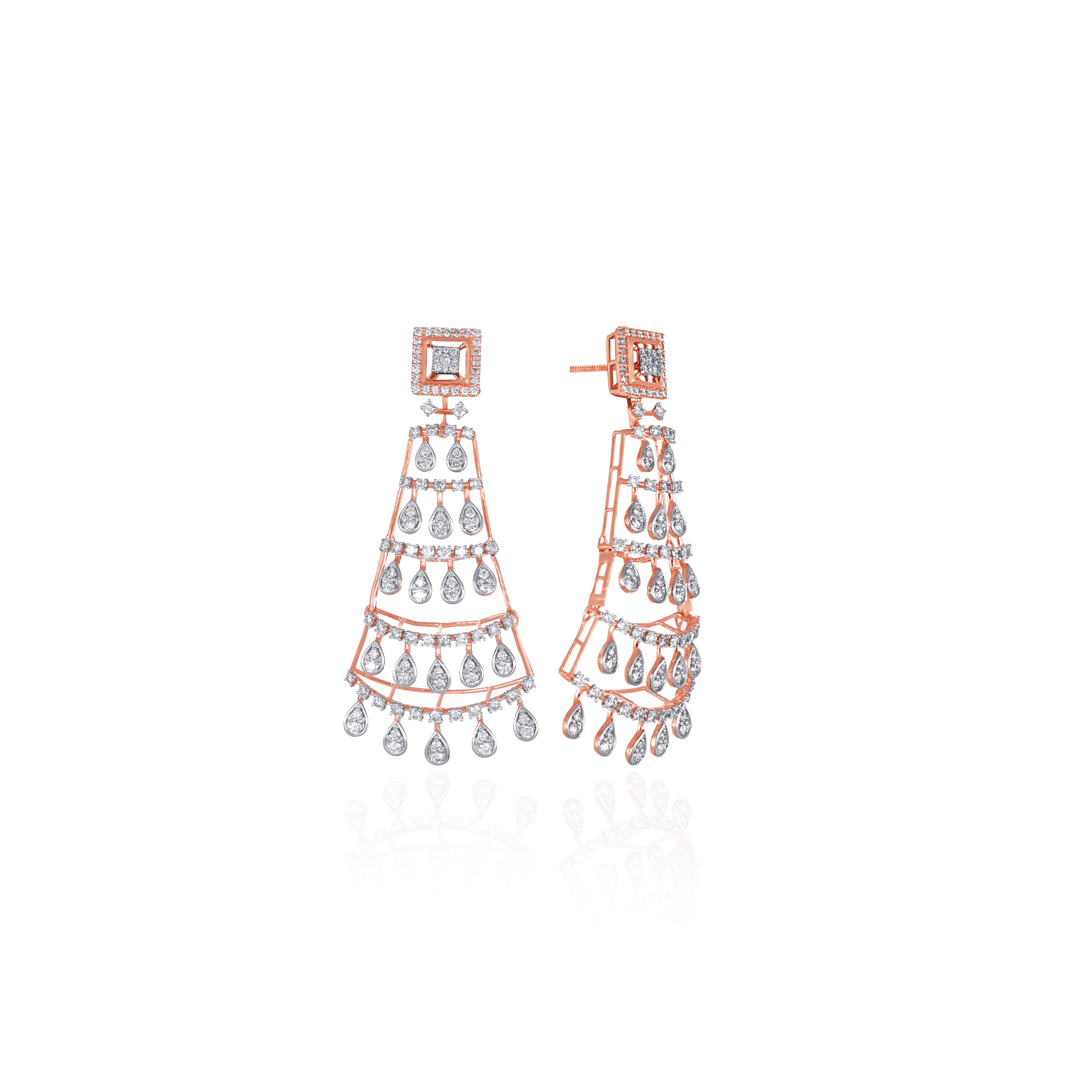 Celestial Drip Diamond Earrings - Senco Gold and Diamonds