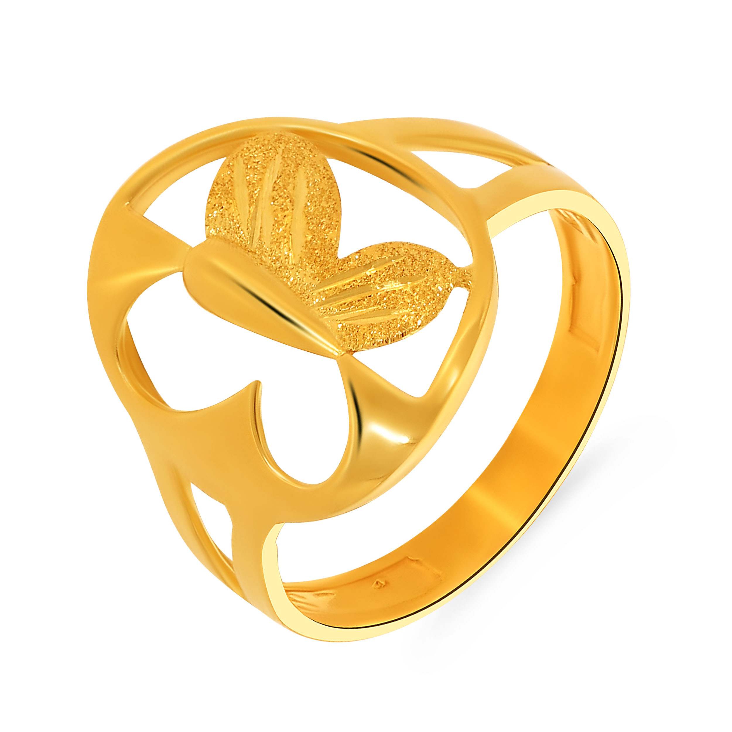 14k Solid Gold Yellow Butterfly Ring (FC 170) – Fran & Co. Jewelry Inc.