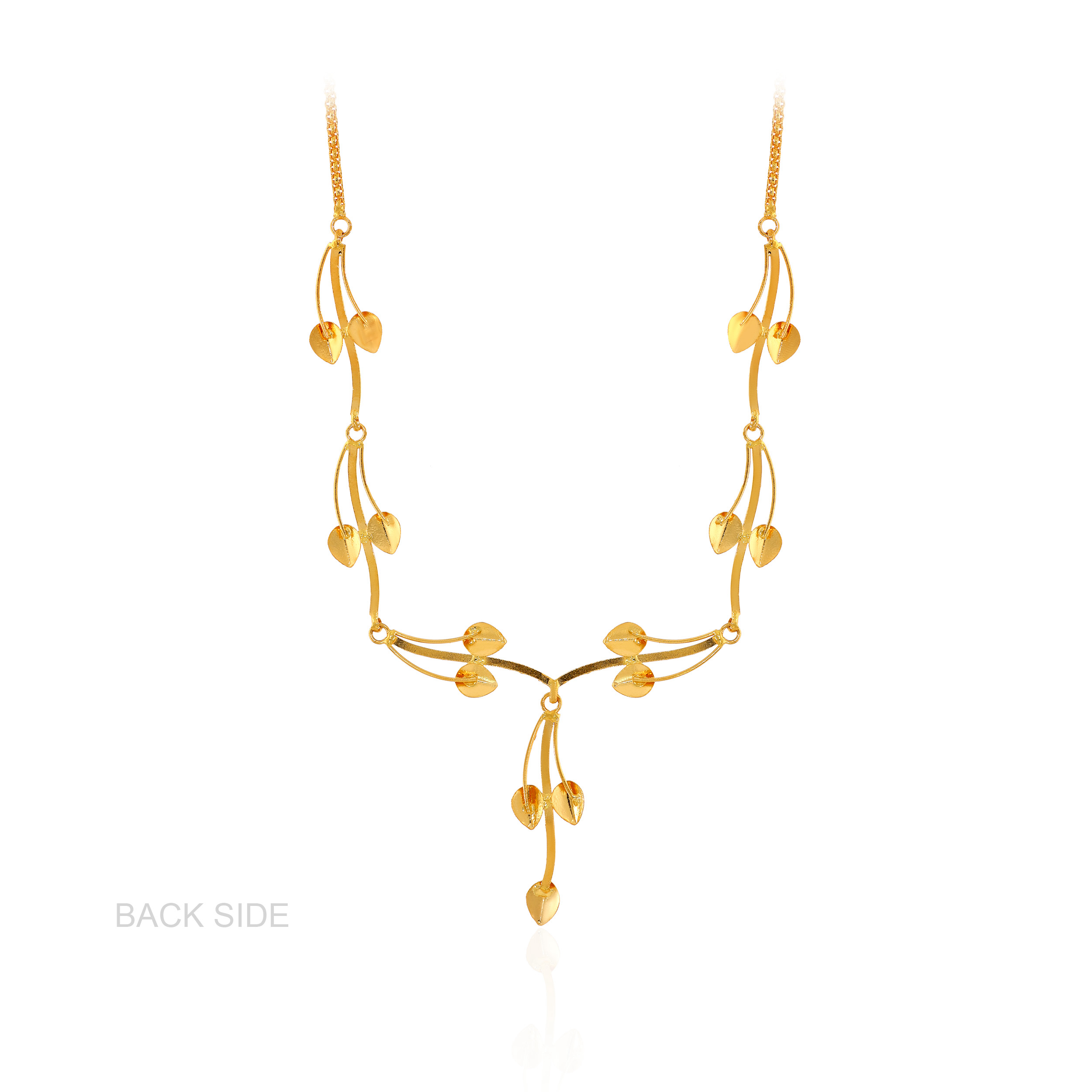 22K Yellow Gold Sleek Necklace-GN-D000619382 - Senco Gold and Diamonds