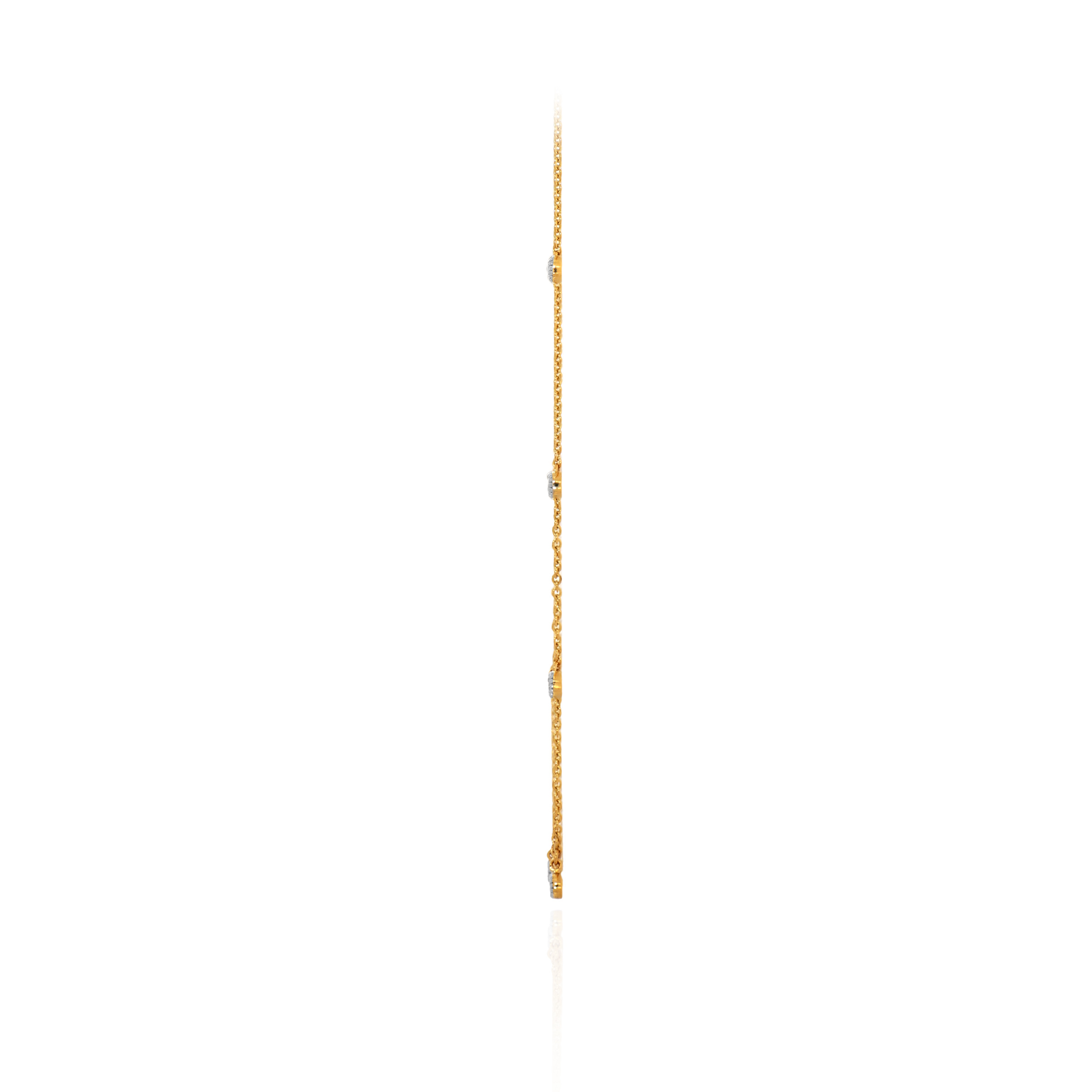 Sparkling Cascade Diamond Gold Necklace - Senco Gold and Diamonds