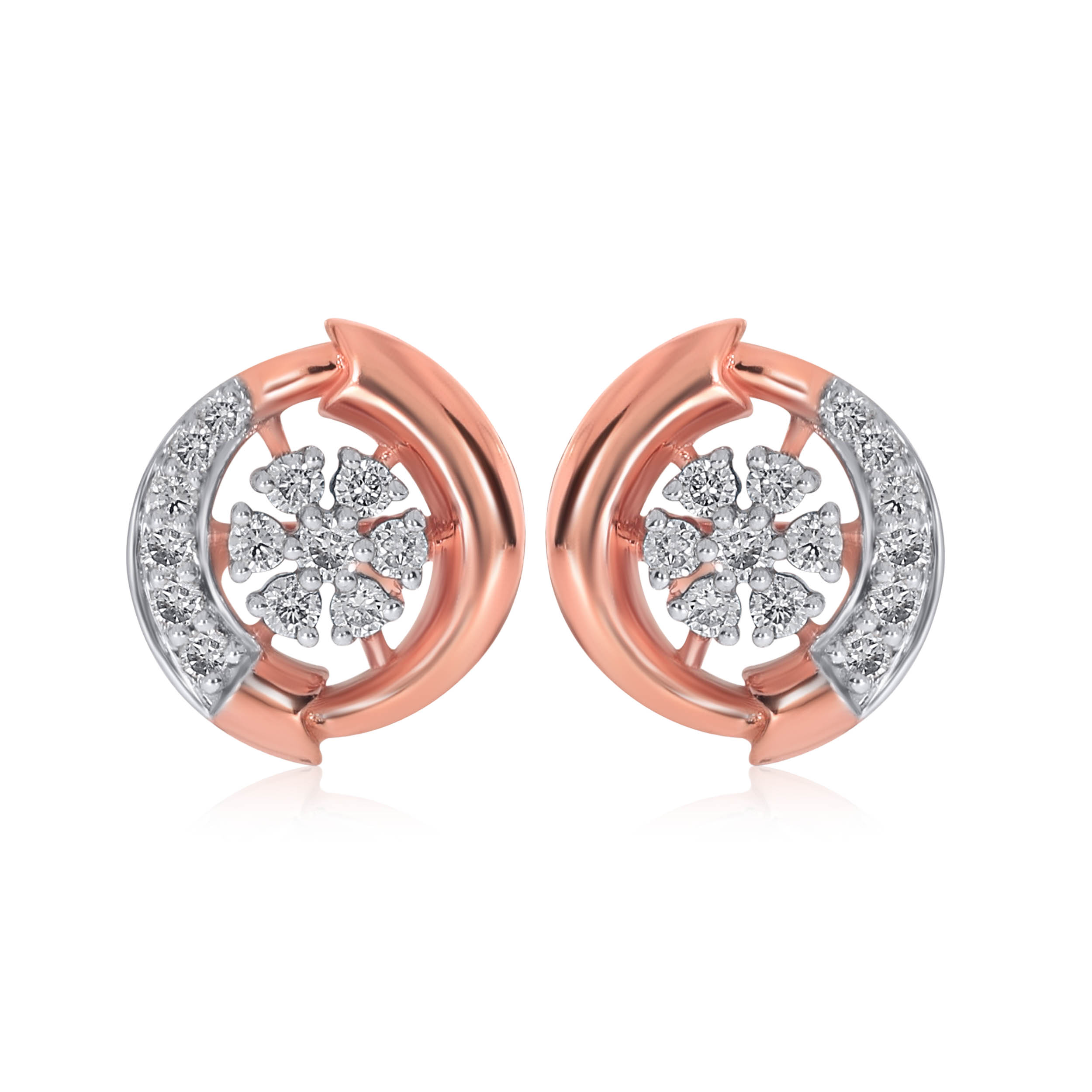 Bloom of Freshness Diamond Studs - Senco Gold and Diamonds