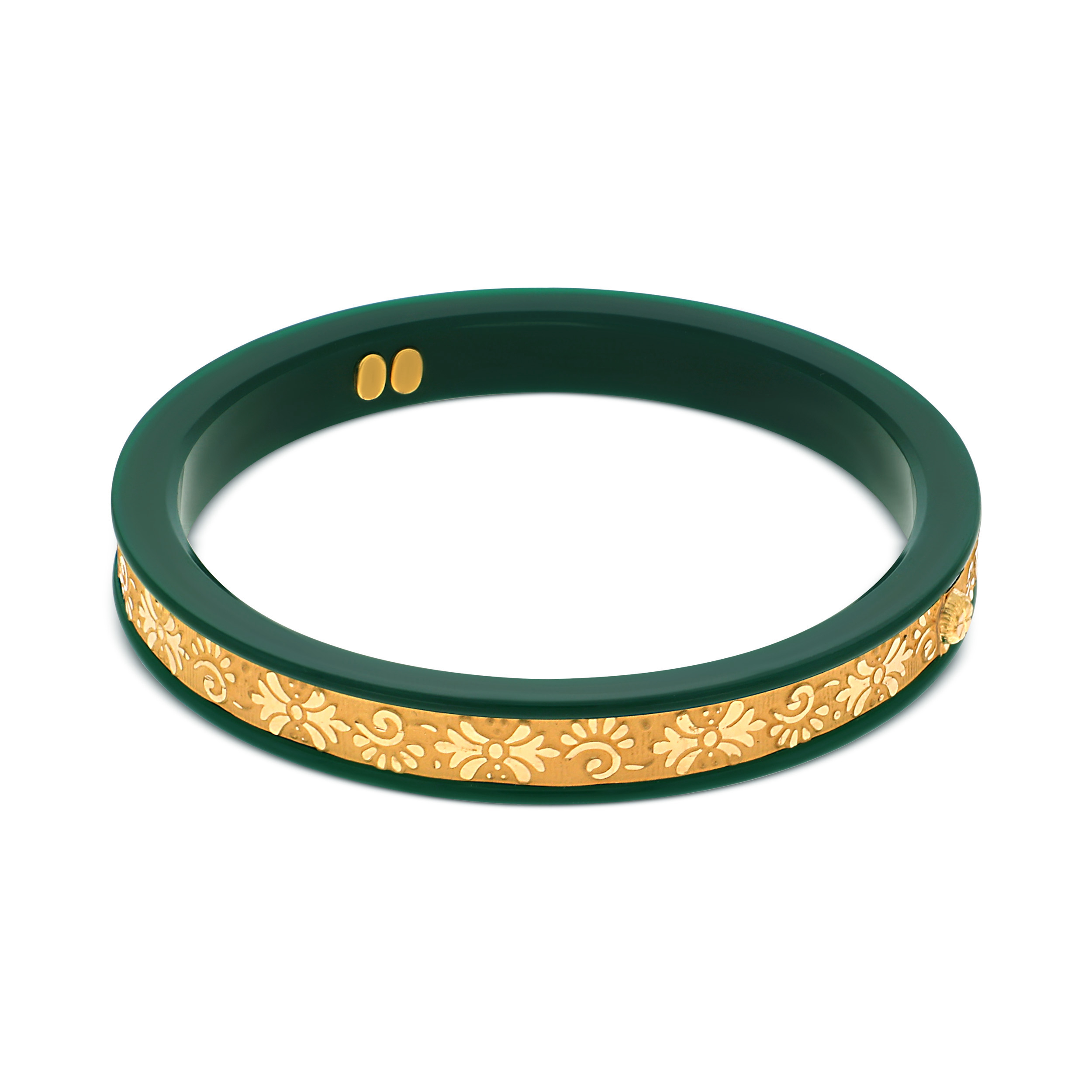 Sacred Elegance Gold Pola Bangle - Senco Gold and Diamonds