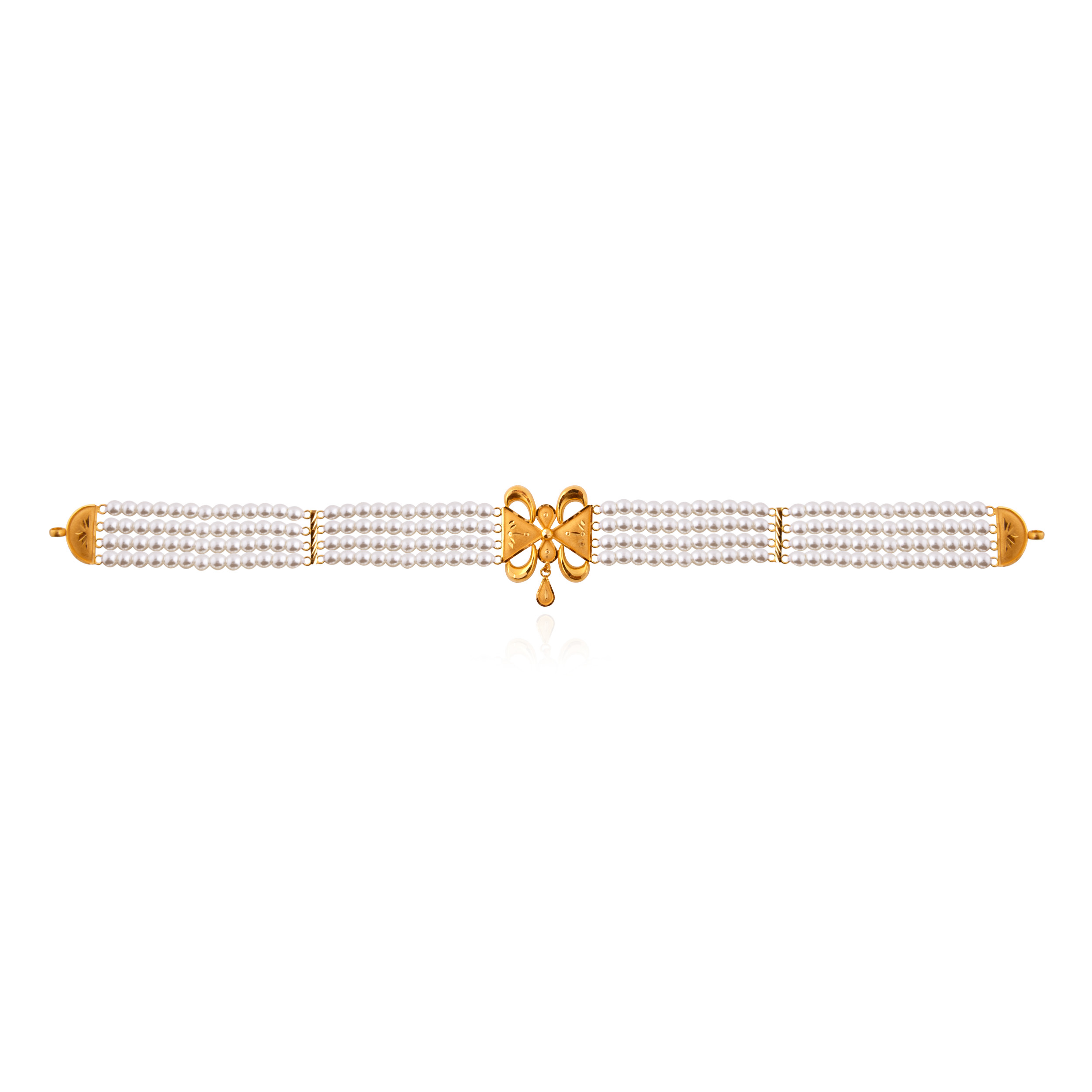 Pearl Cascade Gold Choker - Senco Gold and Diamonds
