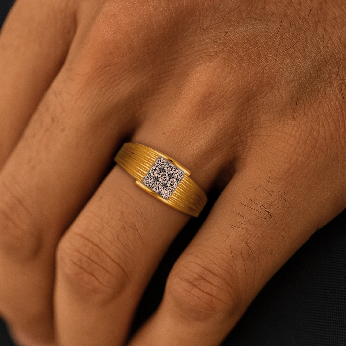 Granite Glow Men’s Diamond Ring - Senco Gold and Diamonds