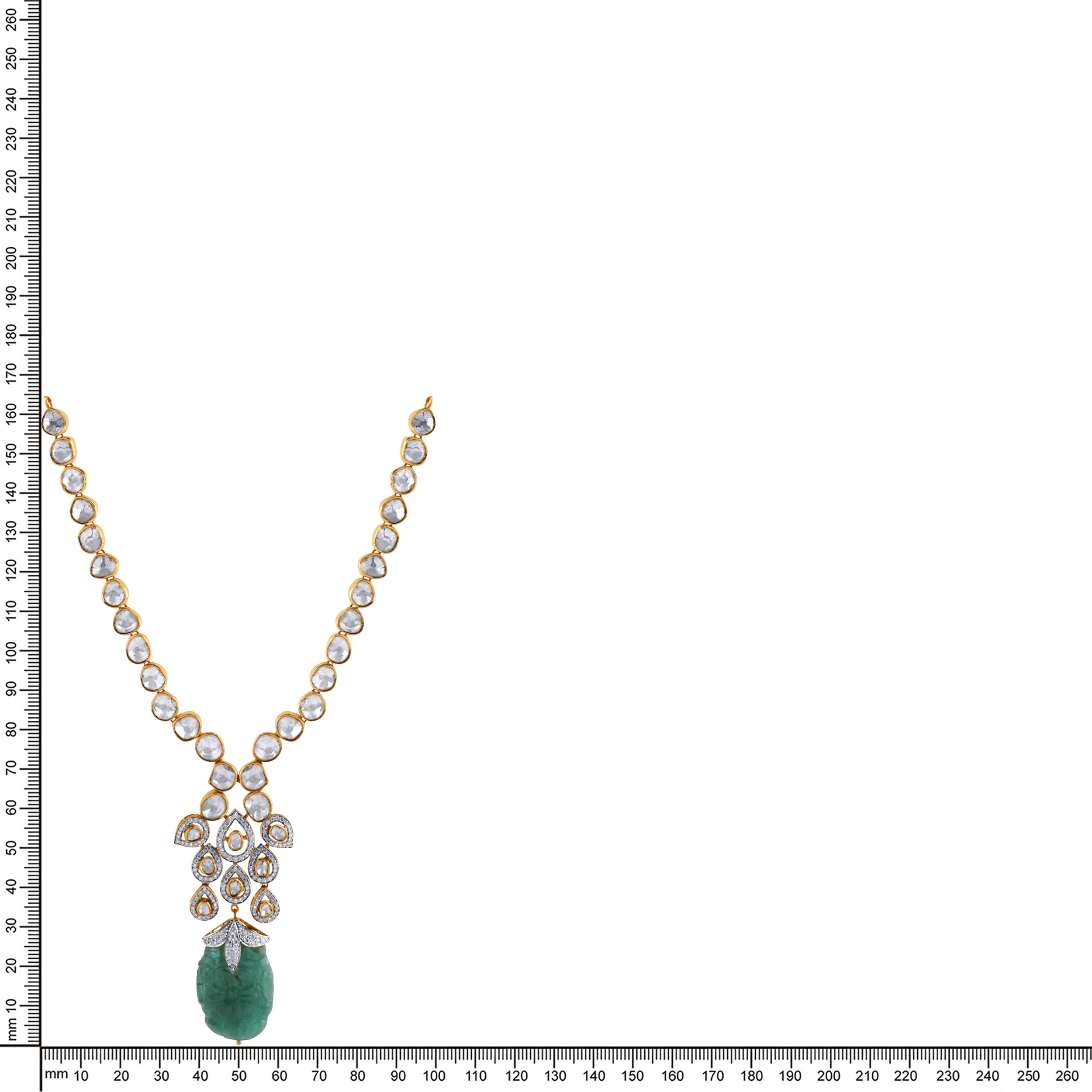 Ivorine Polki Grandeur Diamond Necklace - Senco Gold and Diamonds