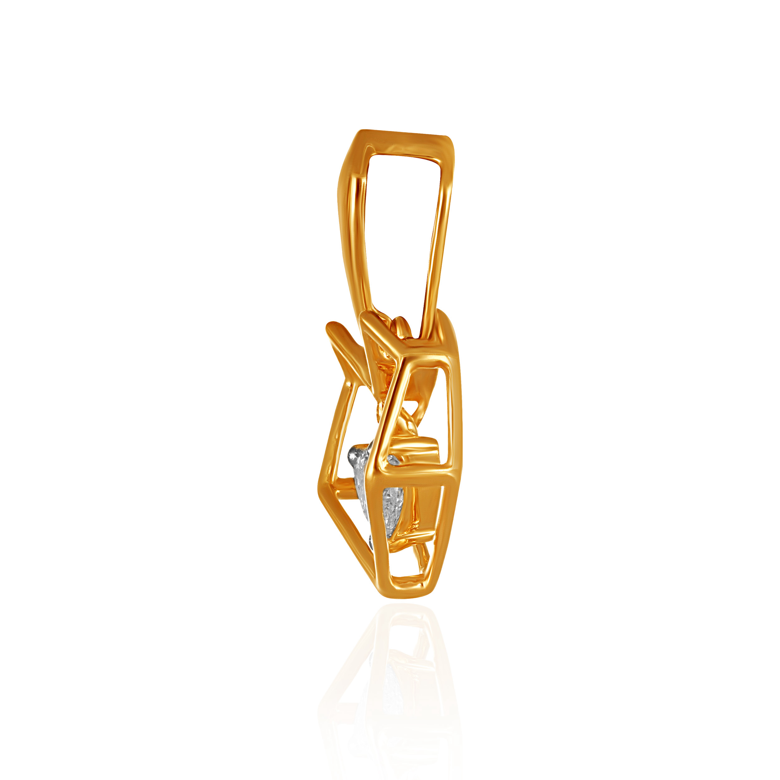 Lumina Faceted Diamond Pendant - Senco Gold and Diamonds