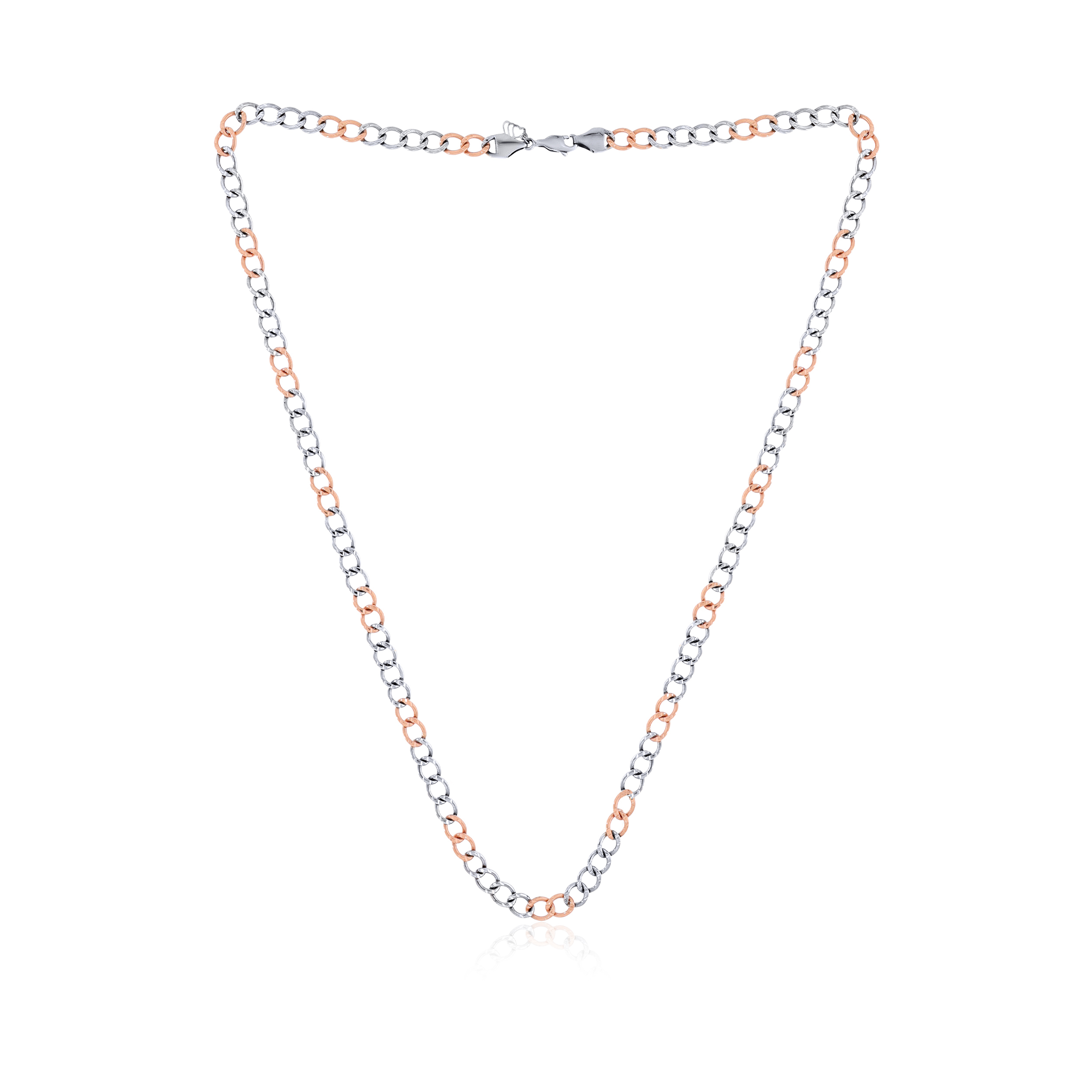 Groovy Duo Men Platinum Chain - Senco Gold and Diamonds