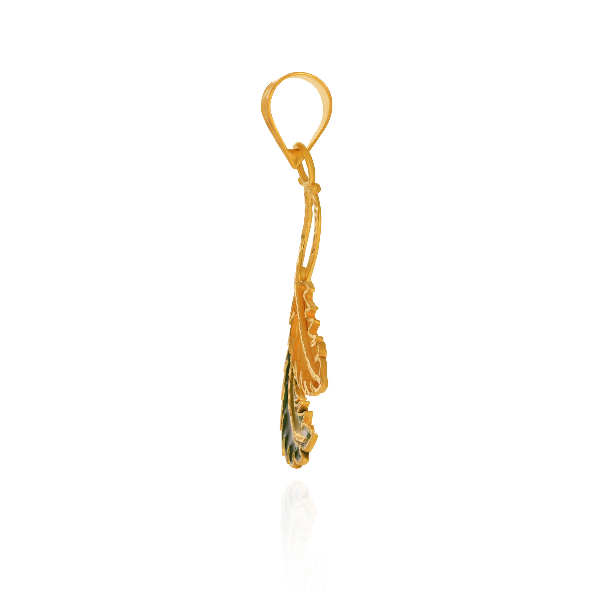 Enchanted Leaves Gold Pendant - Senco Gold and Diamonds