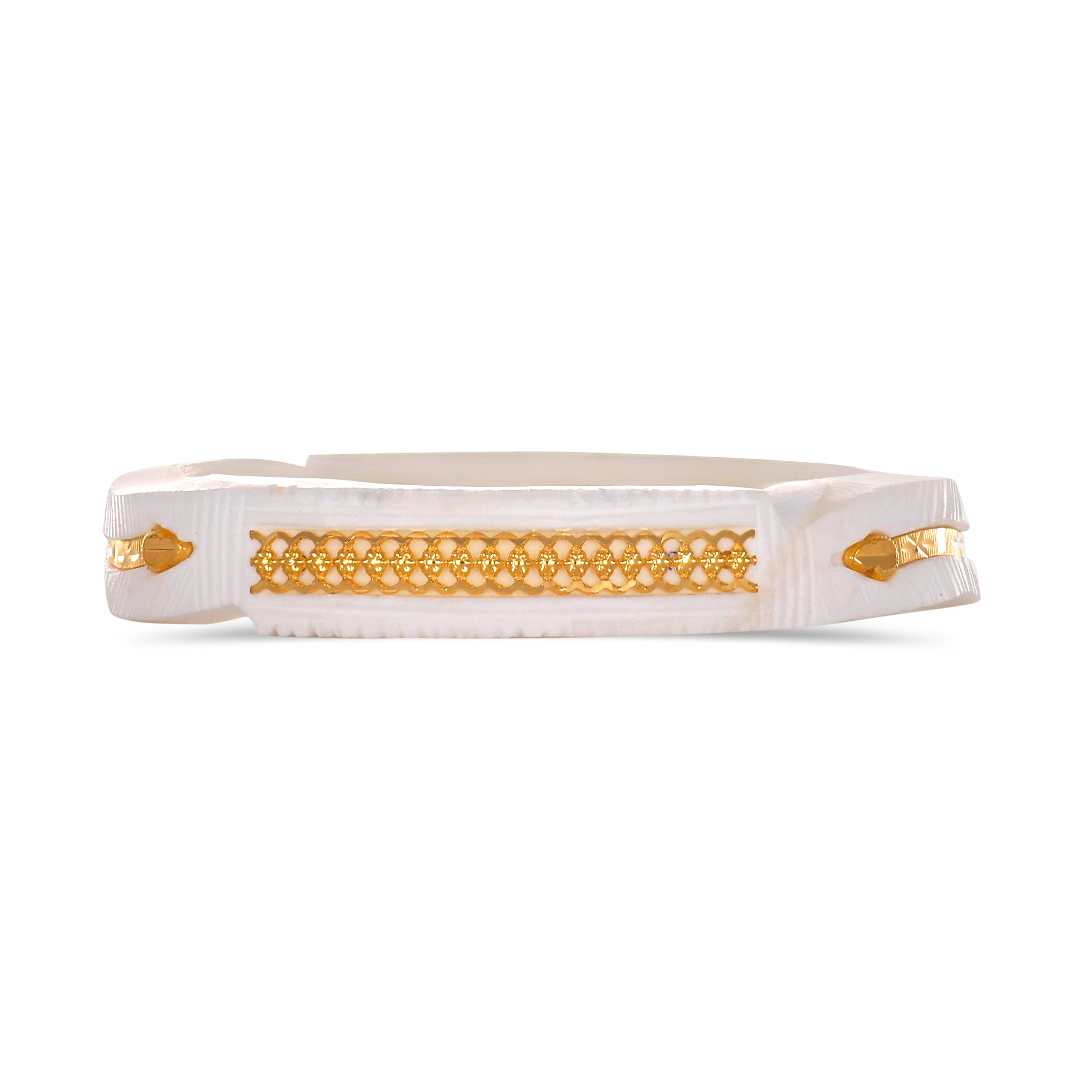 Epitome Of Elegance Gold Sankha Bangle - Senco Gold and Diamonds