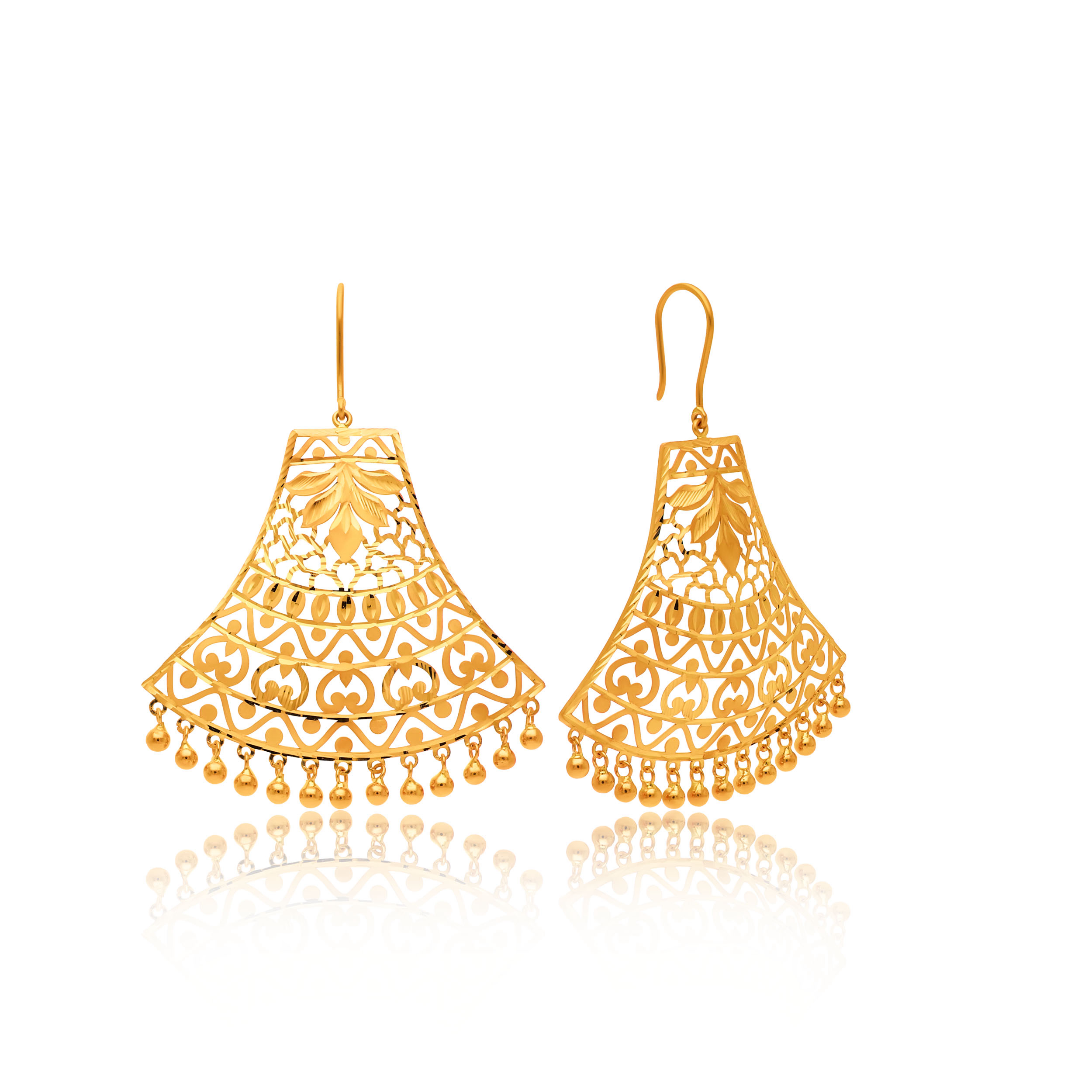 22K Yellow Gold Earrings-GP-SAD0005102 - Senco Gold and Diamonds