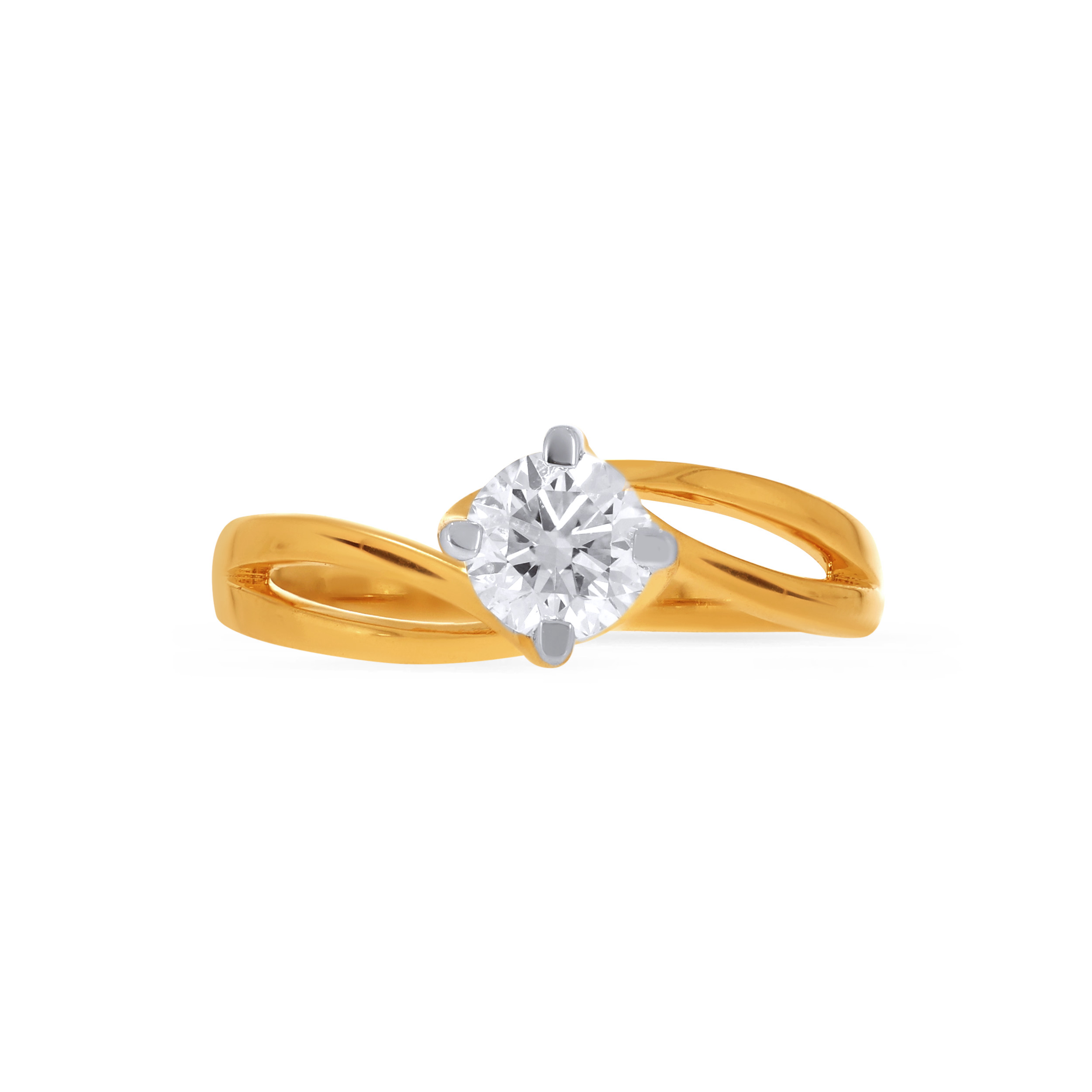 18K Yellow Gold Solitaire Ring-DLR-D000767791 - Senco Gold and Diamonds