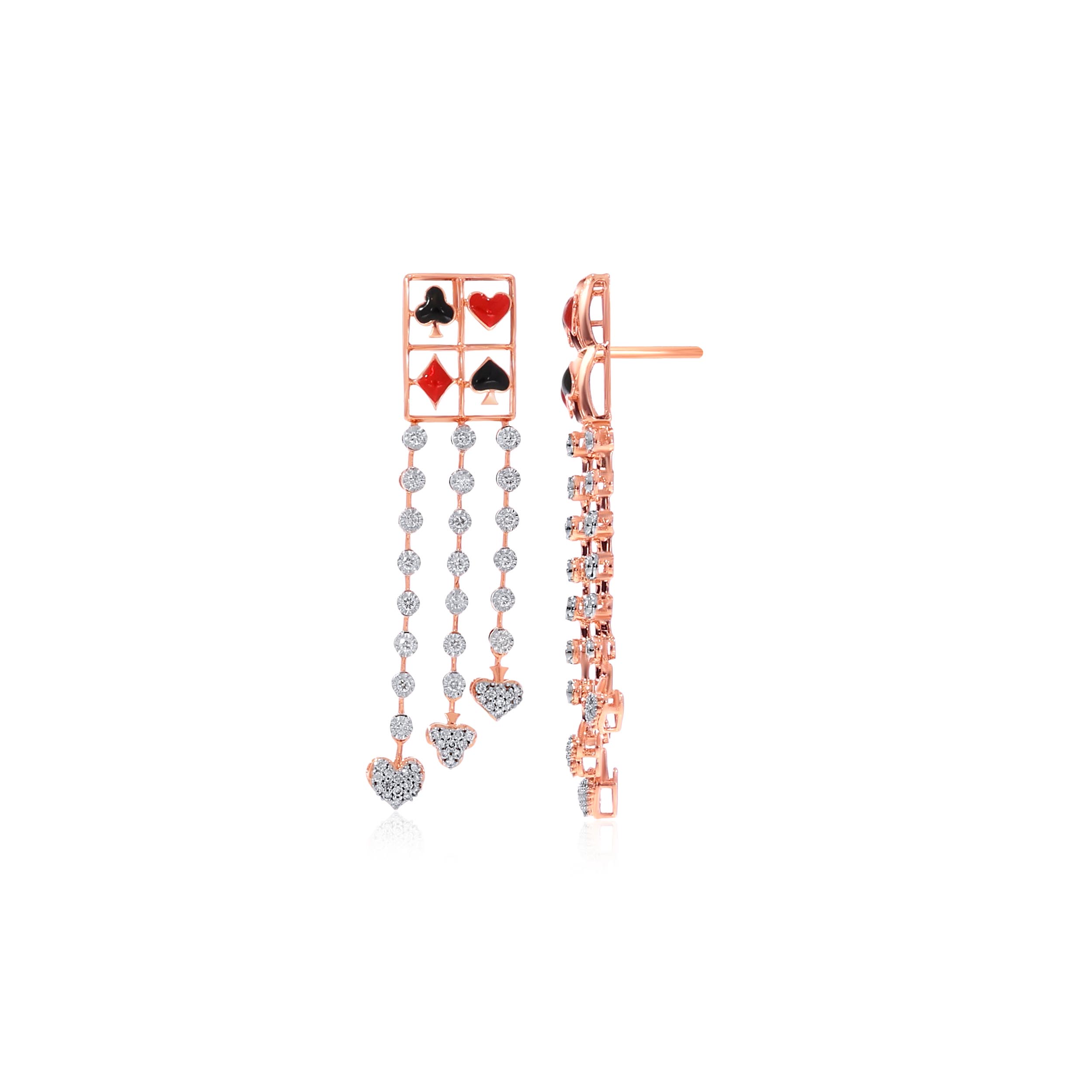Queen's Triumph Diamond Earrings - Senco Gold and Diamonds