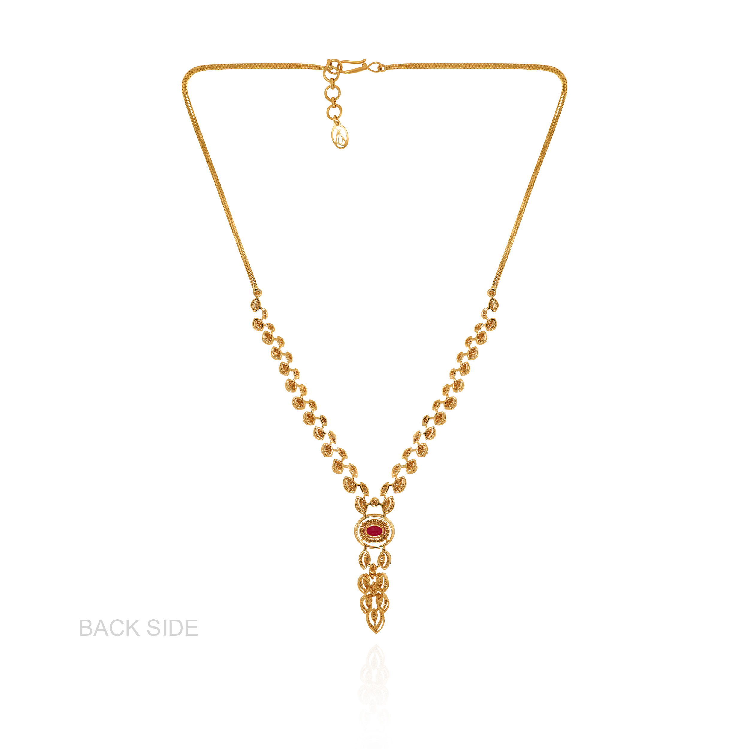 Crimson Heart Diamond Cascade Necklace - Senco Gold and Diamonds