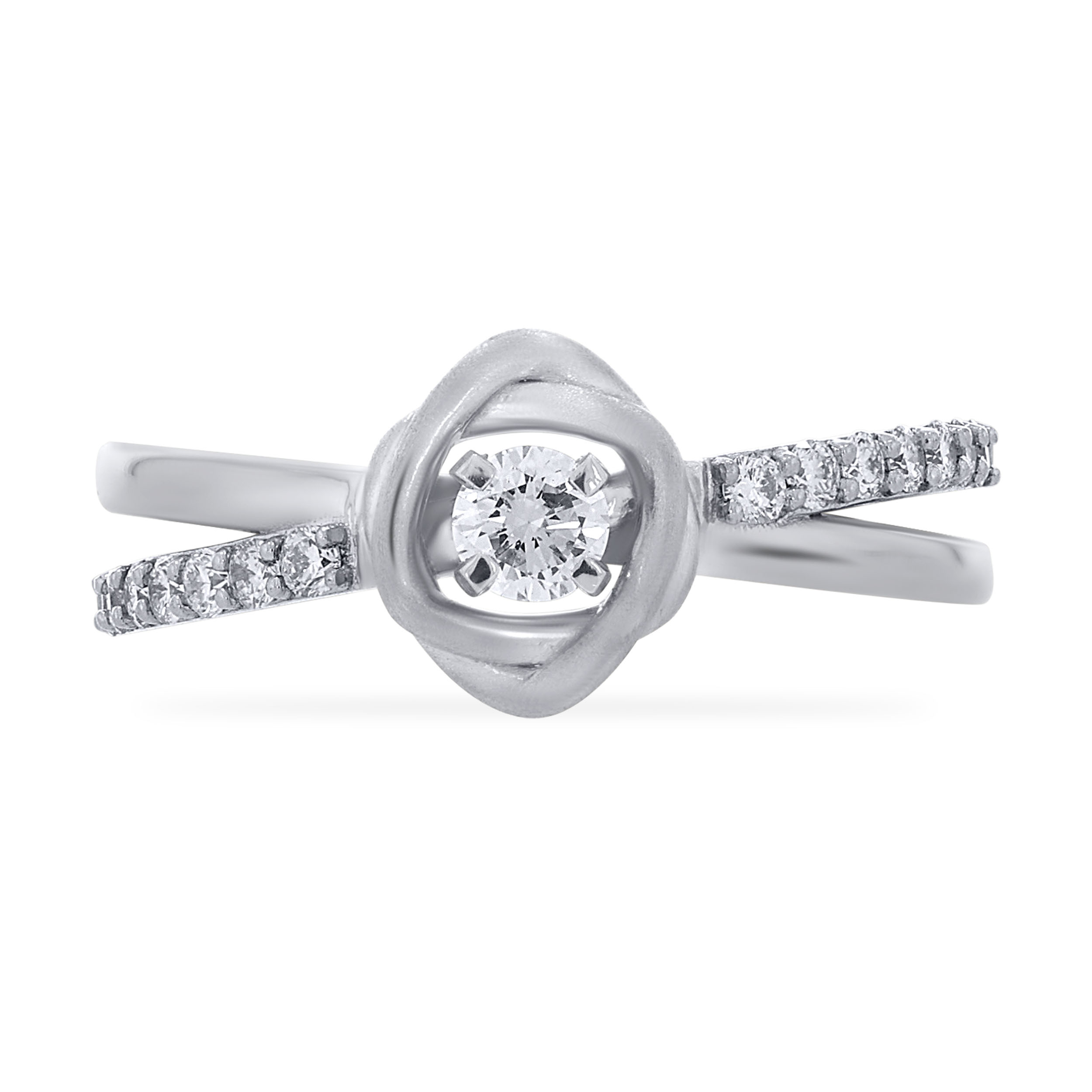 Revolving Overlaps Platinum Ring - Senco Gold and Diamonds