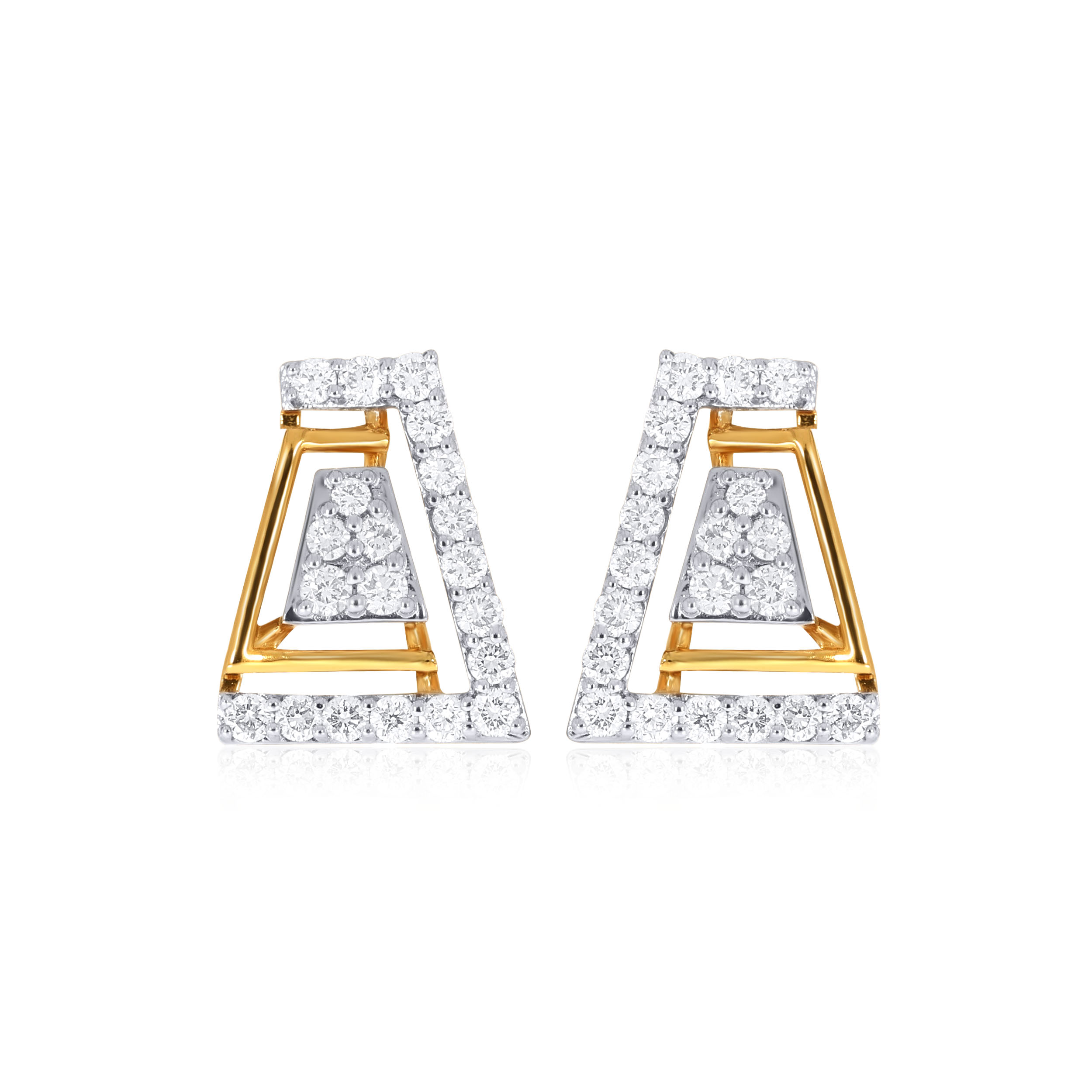Chic Tower Diamond Studs - Senco Gold and Diamonds