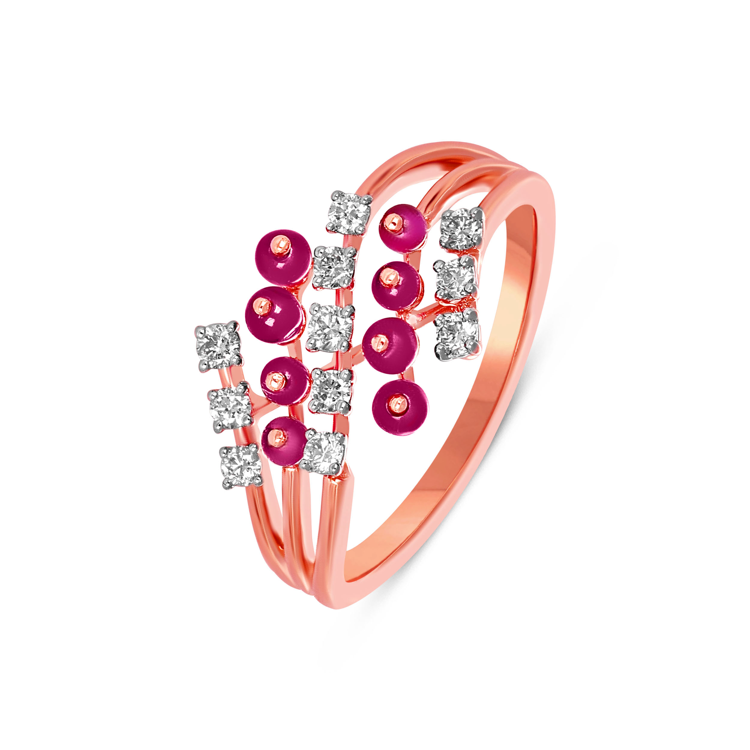 Interwoven Berry Blossom Diamond Ring - Senco Gold and Diamonds